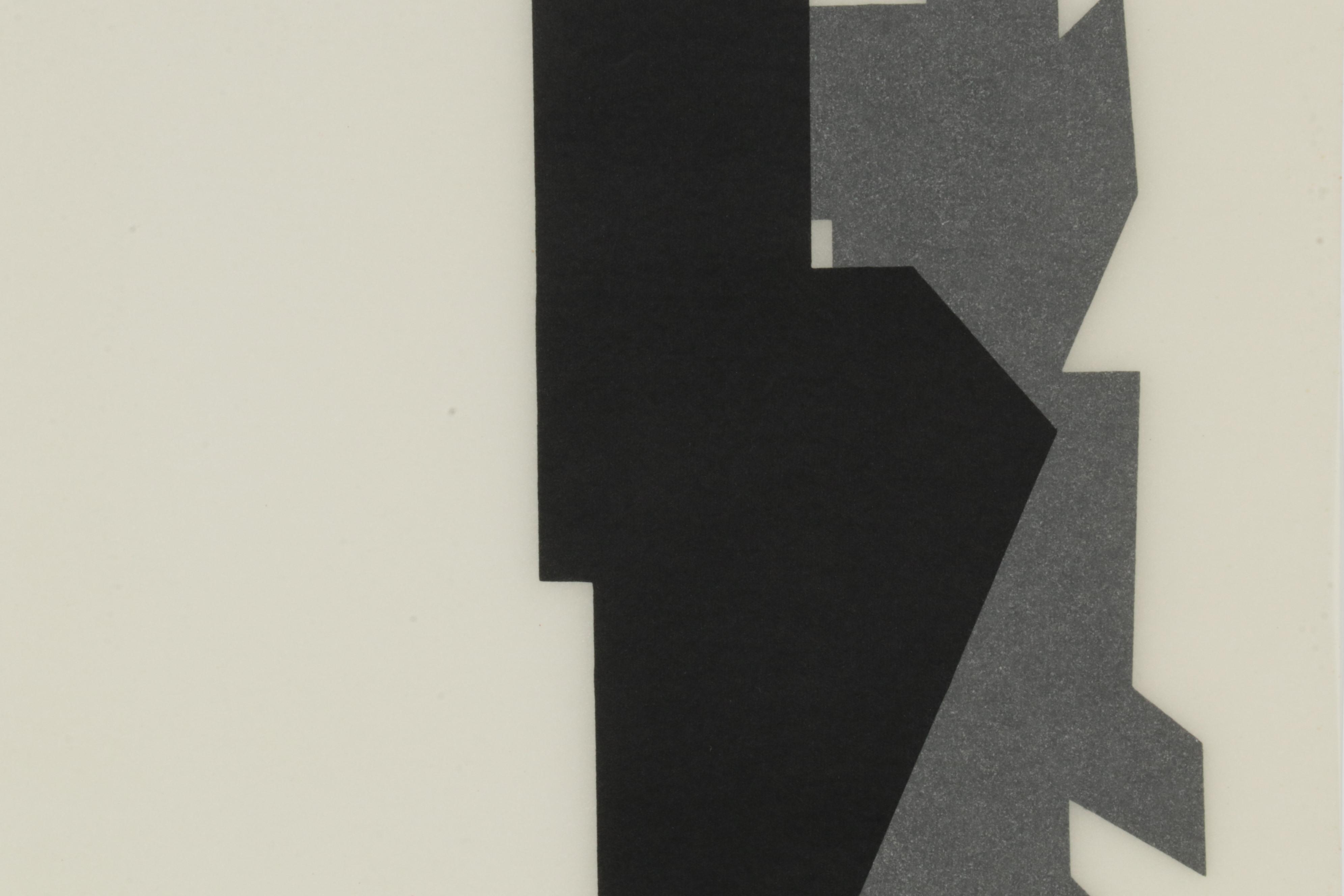 Modernist Double-Sided Lithograph After Victor Vasarely, 1965