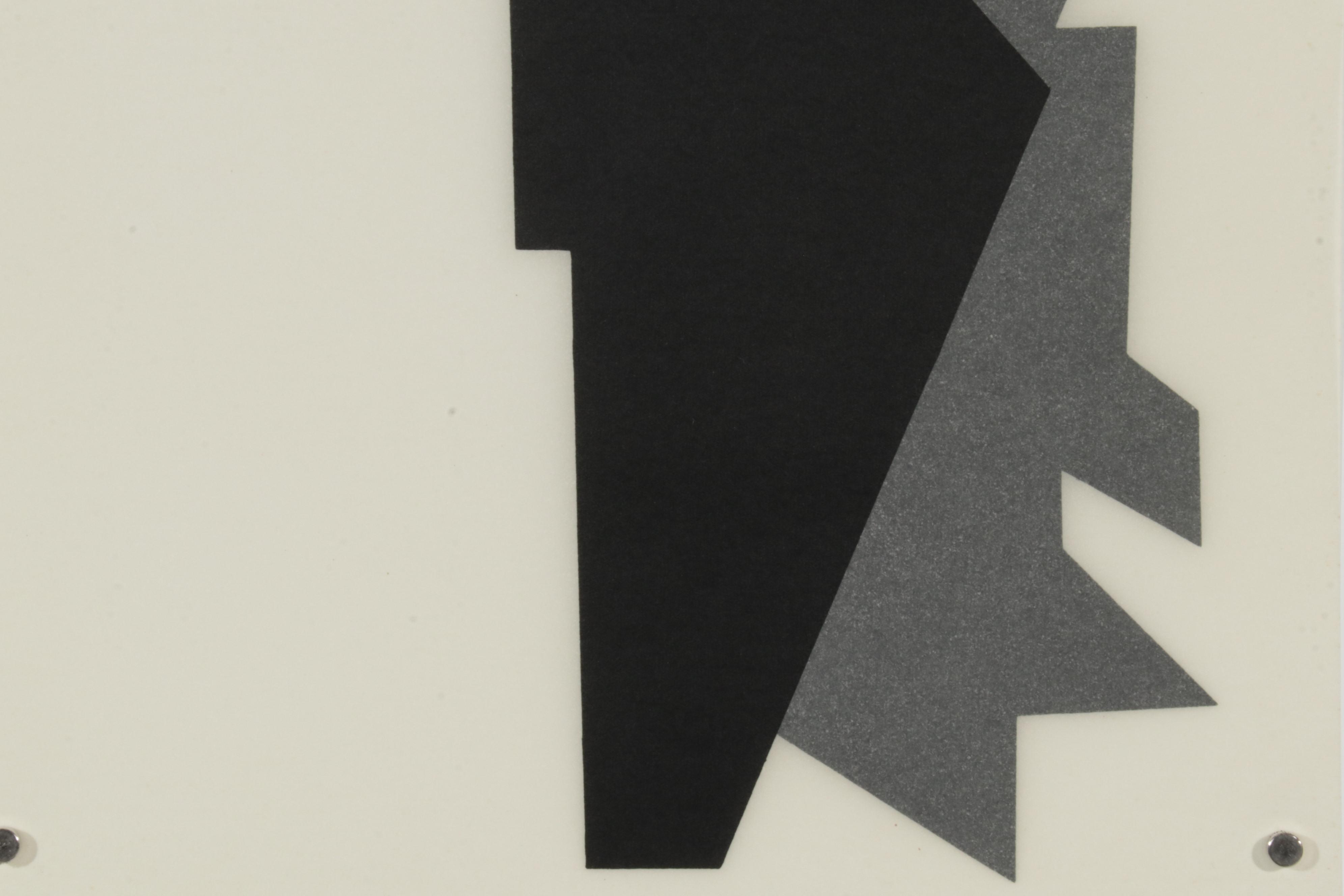 Modernist Double-Sided Lithograph After Victor Vasarely, 1965