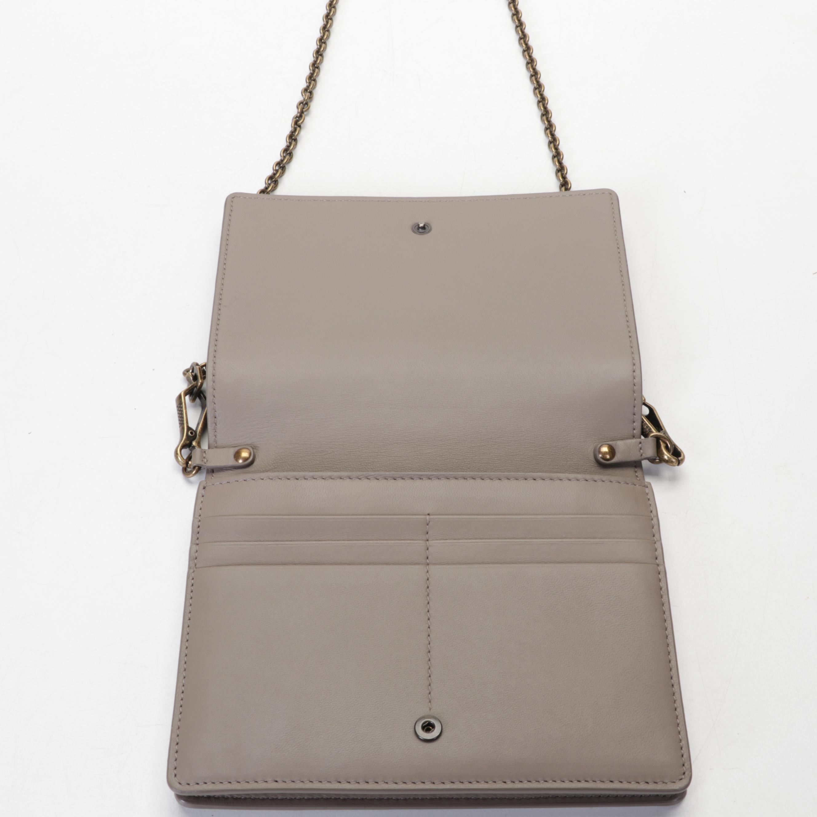 Bottega Veneta Flap Chain Wallet Crossbody in Intrecciato Nappa Leather