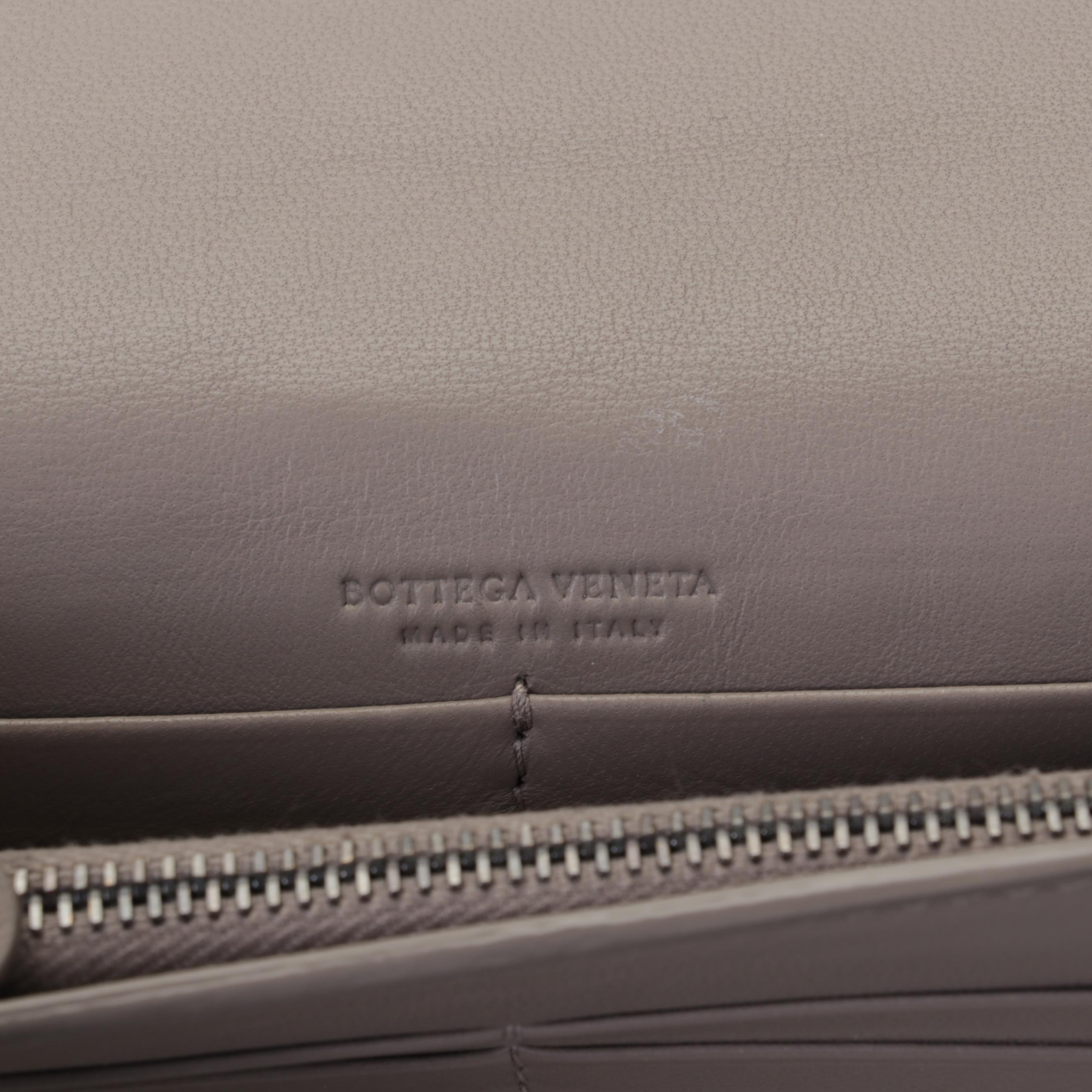 Bottega Veneta Flap Chain Wallet Crossbody in Intrecciato Nappa Leather