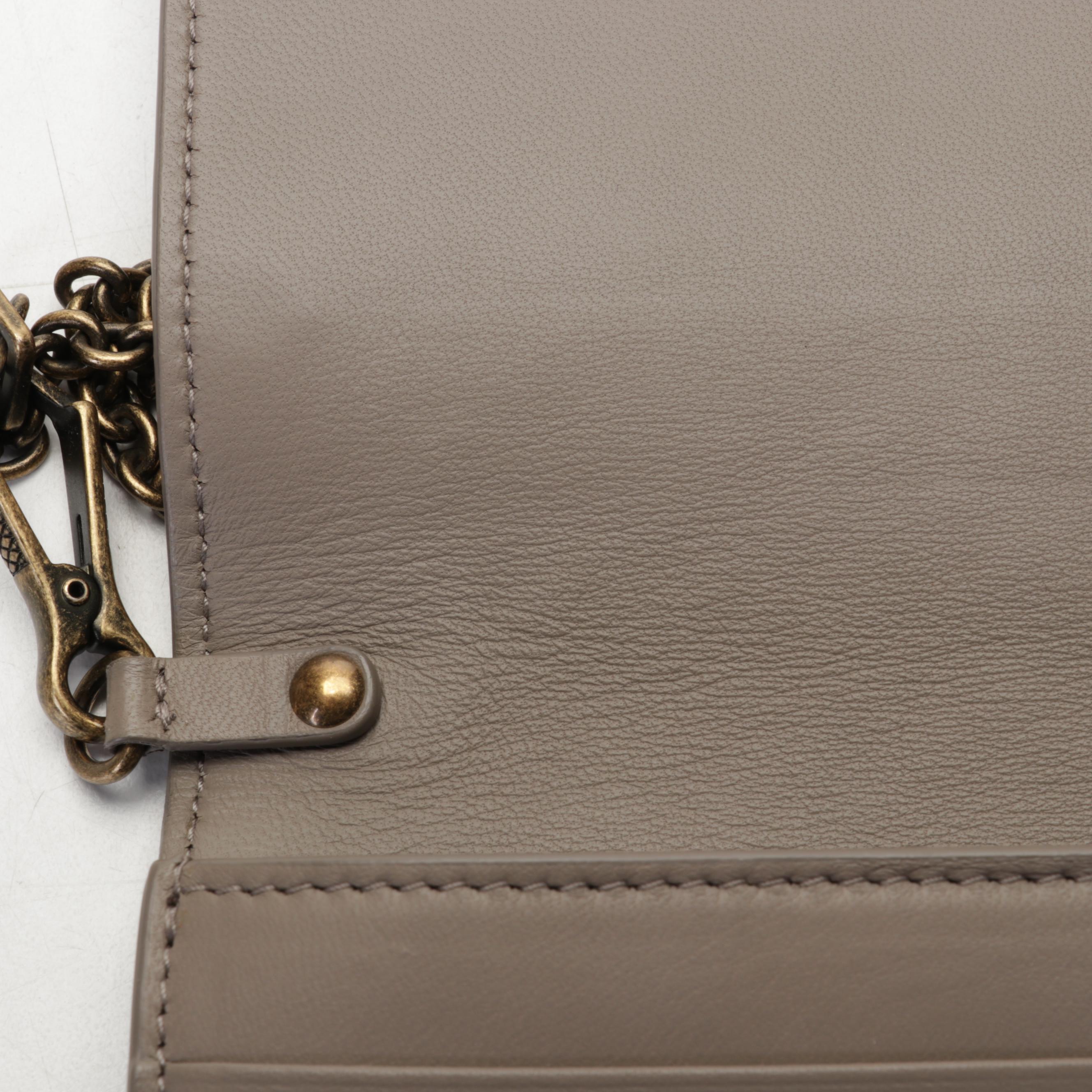 Bottega Veneta Flap Chain Wallet Crossbody in Intrecciato Nappa Leather