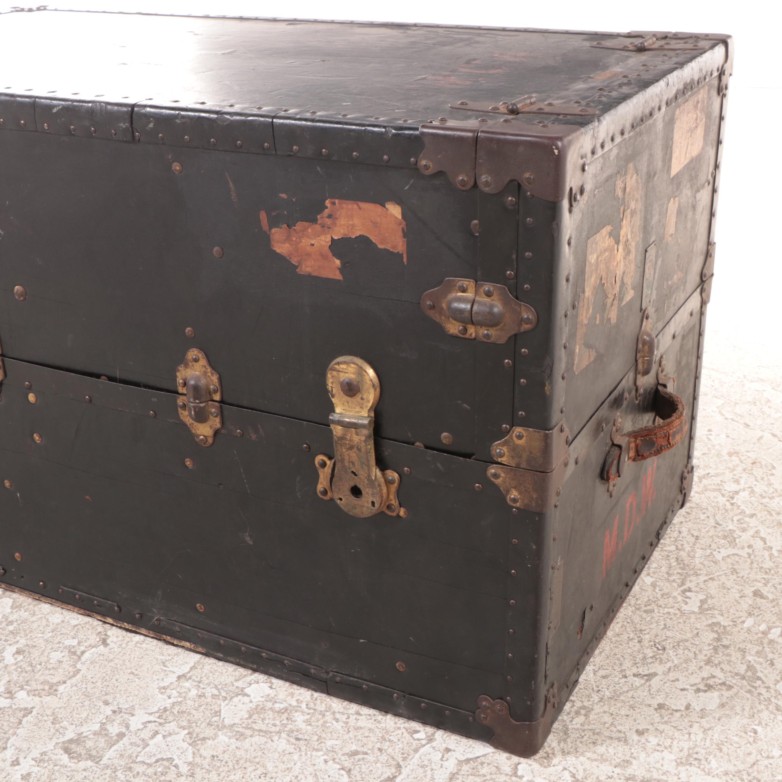 The Oshkosh Wardrobe Steamer Trunk, Early 20th Century