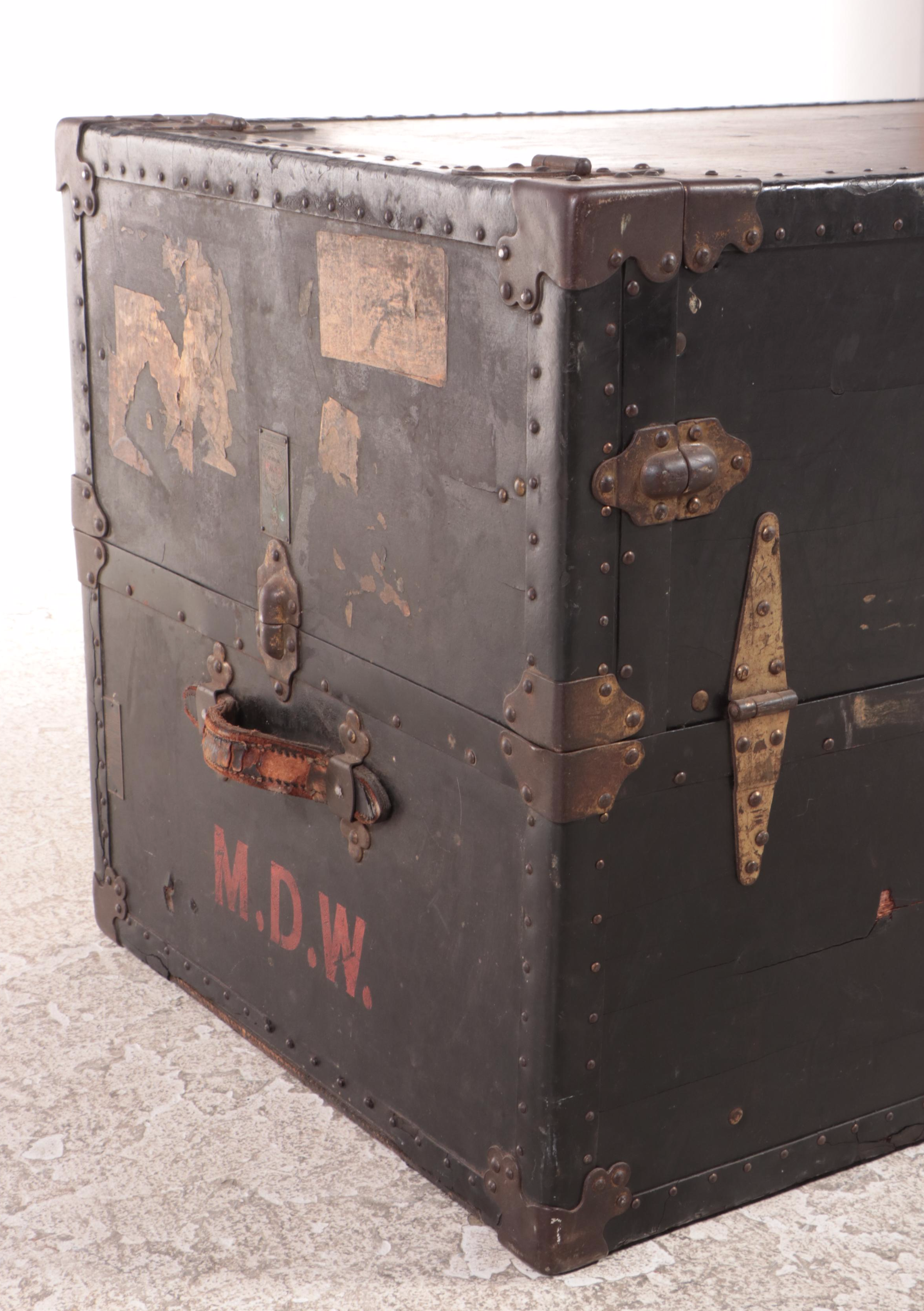 The Oshkosh Wardrobe Steamer Trunk, Early 20th Century