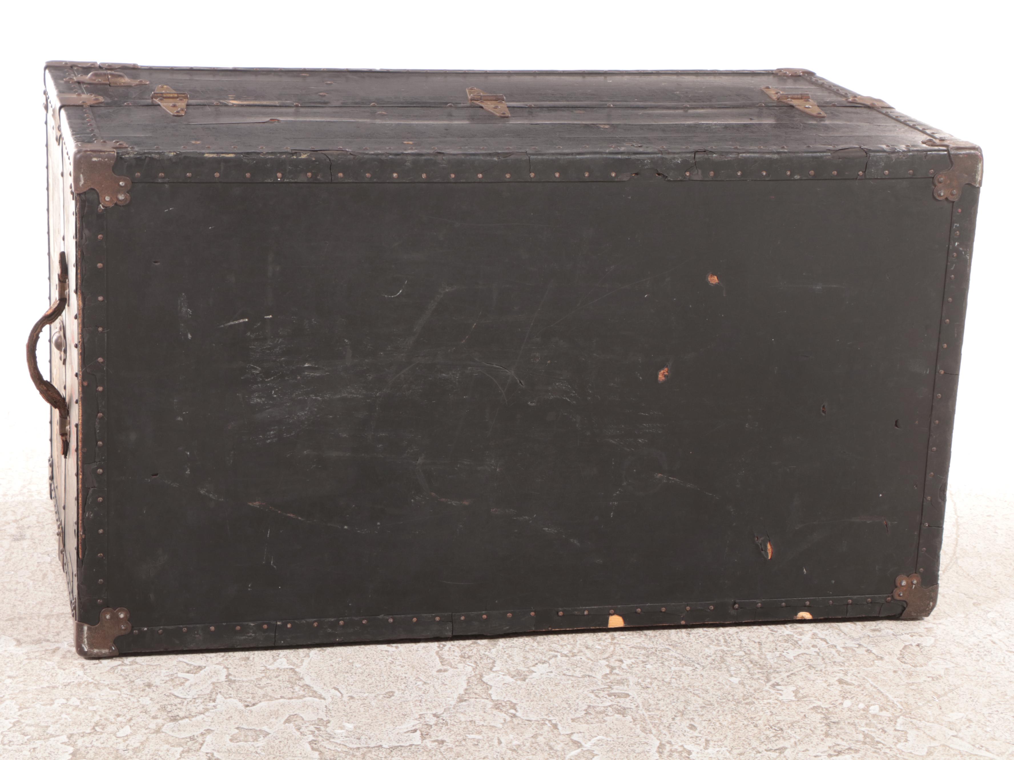 The Oshkosh Wardrobe Steamer Trunk, Early 20th Century