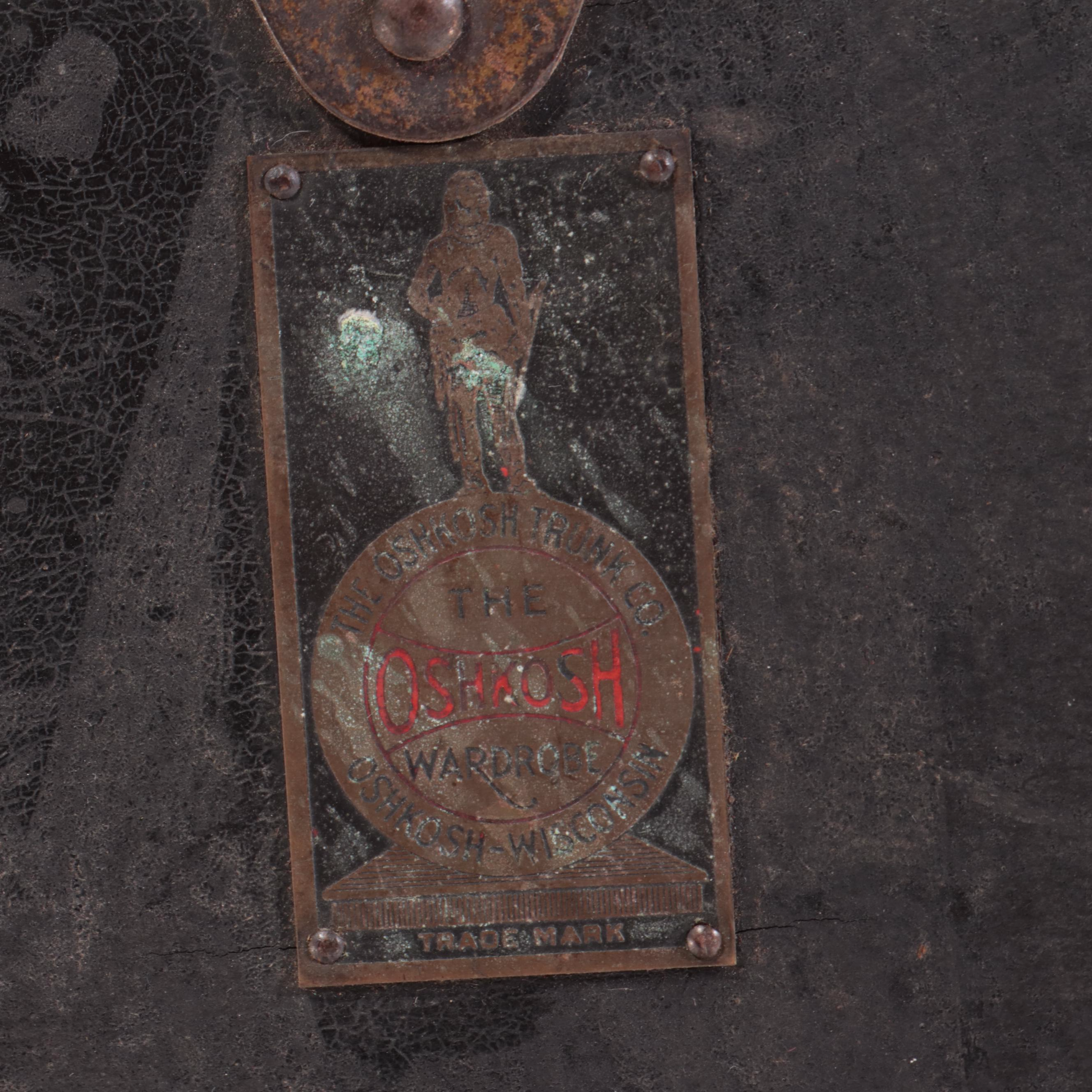 The Oshkosh Wardrobe Steamer Trunk, Early 20th Century