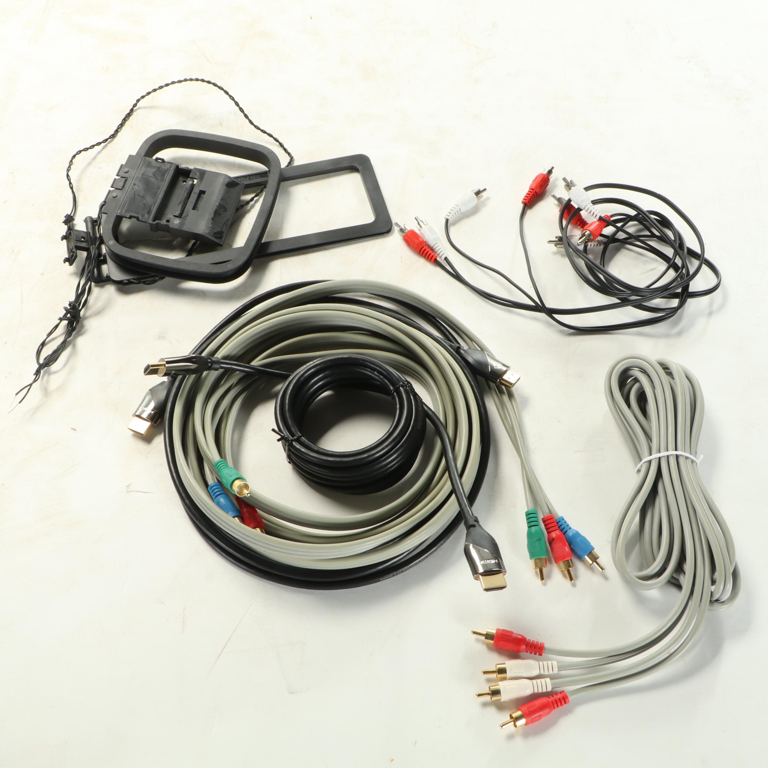 Sony CD Player with Onkyo AV Receiver and Accessories