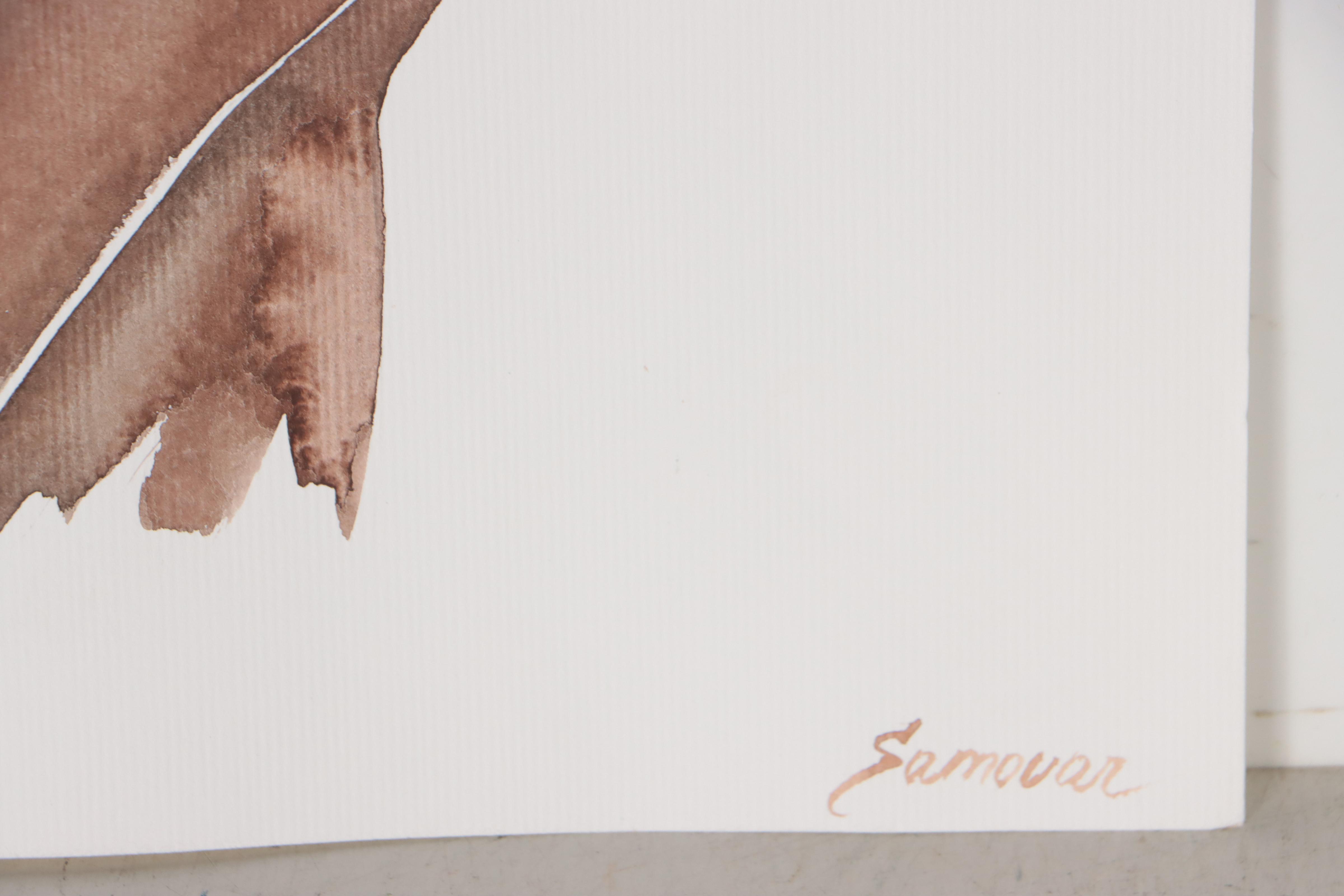 Anastasija Serdnova Watercolor Painting of Nude, 2022