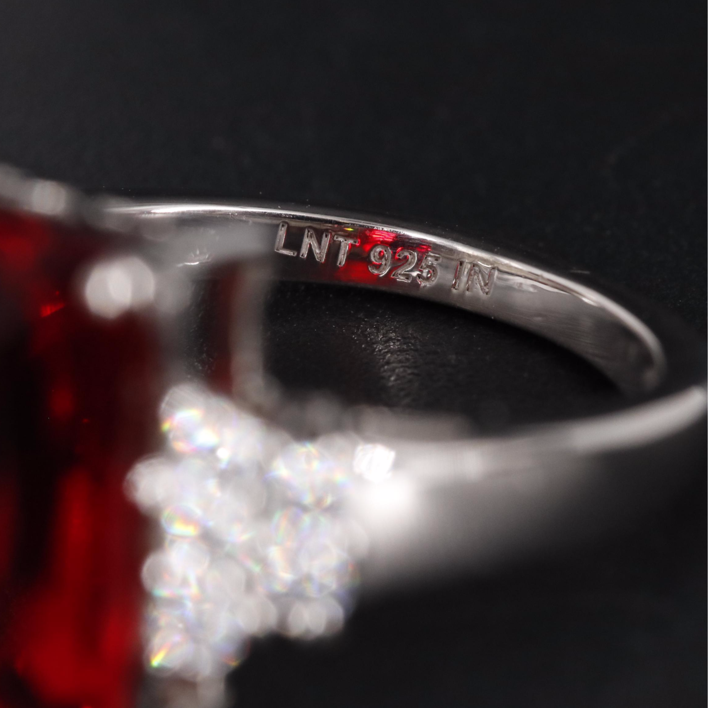 Sterling Ruby and Cubic Zirconia Ring