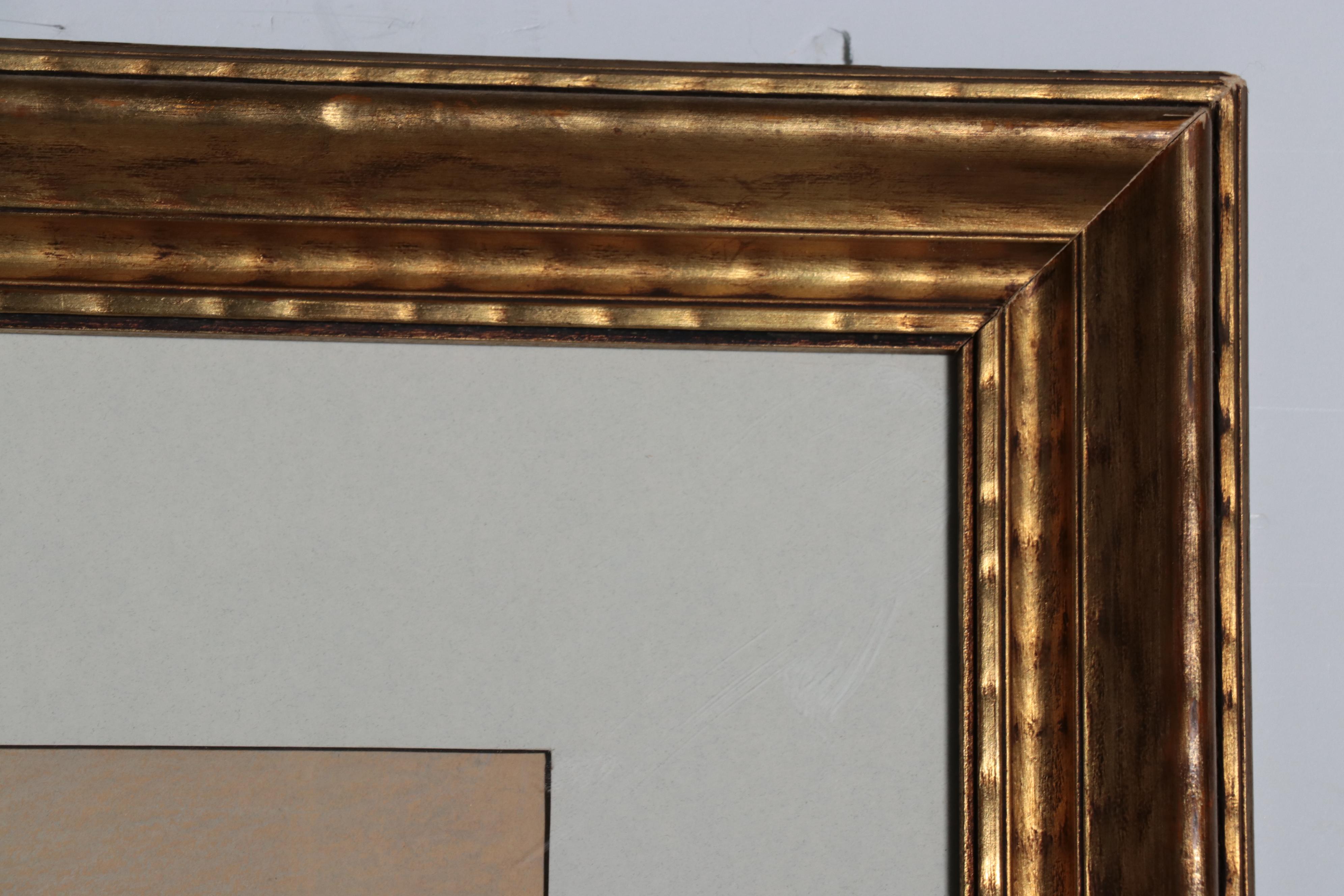 Pastel Drawing of Ethereal Landscape With Nude