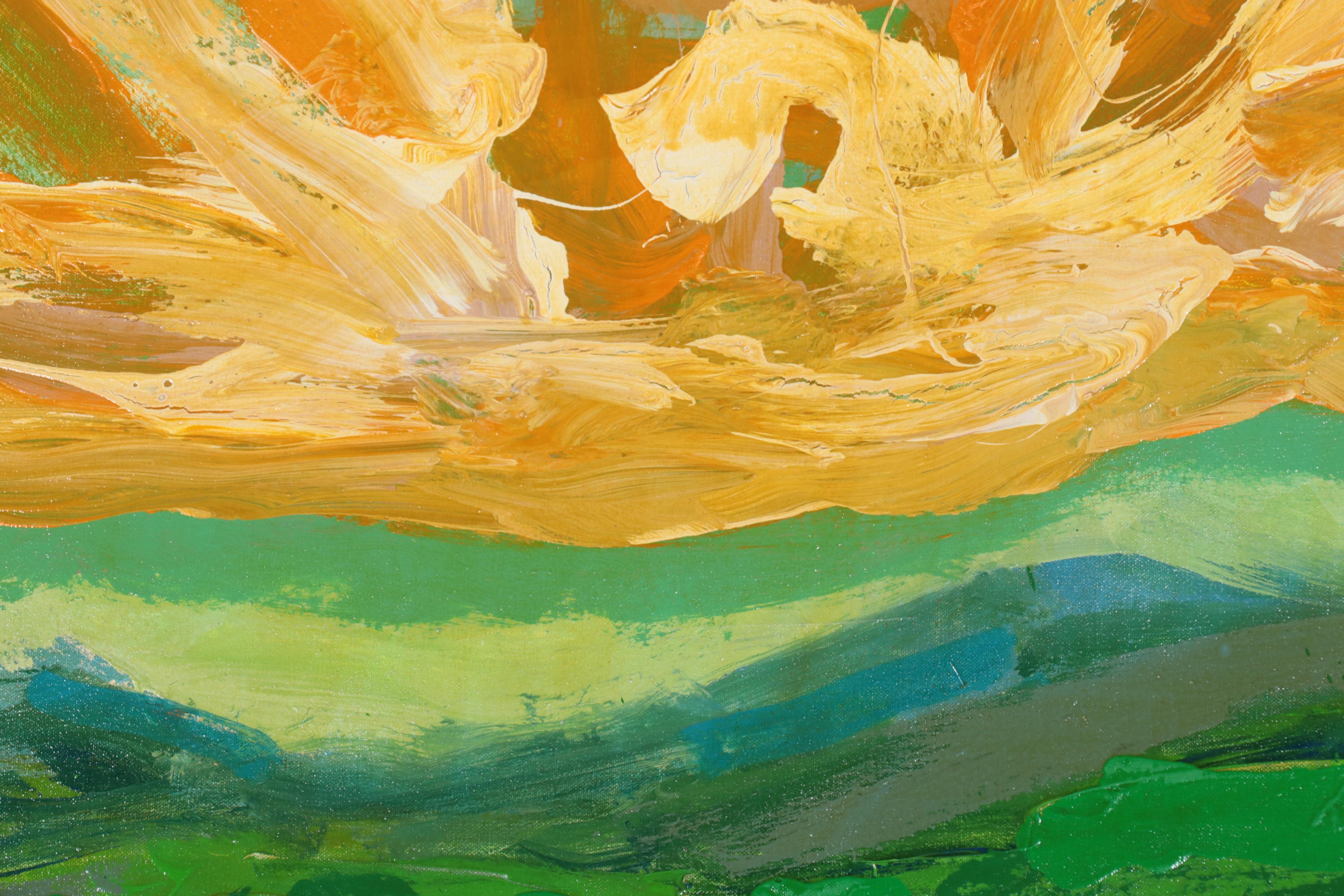 Harry Hilson Abstract Landscape Acrylic Painting