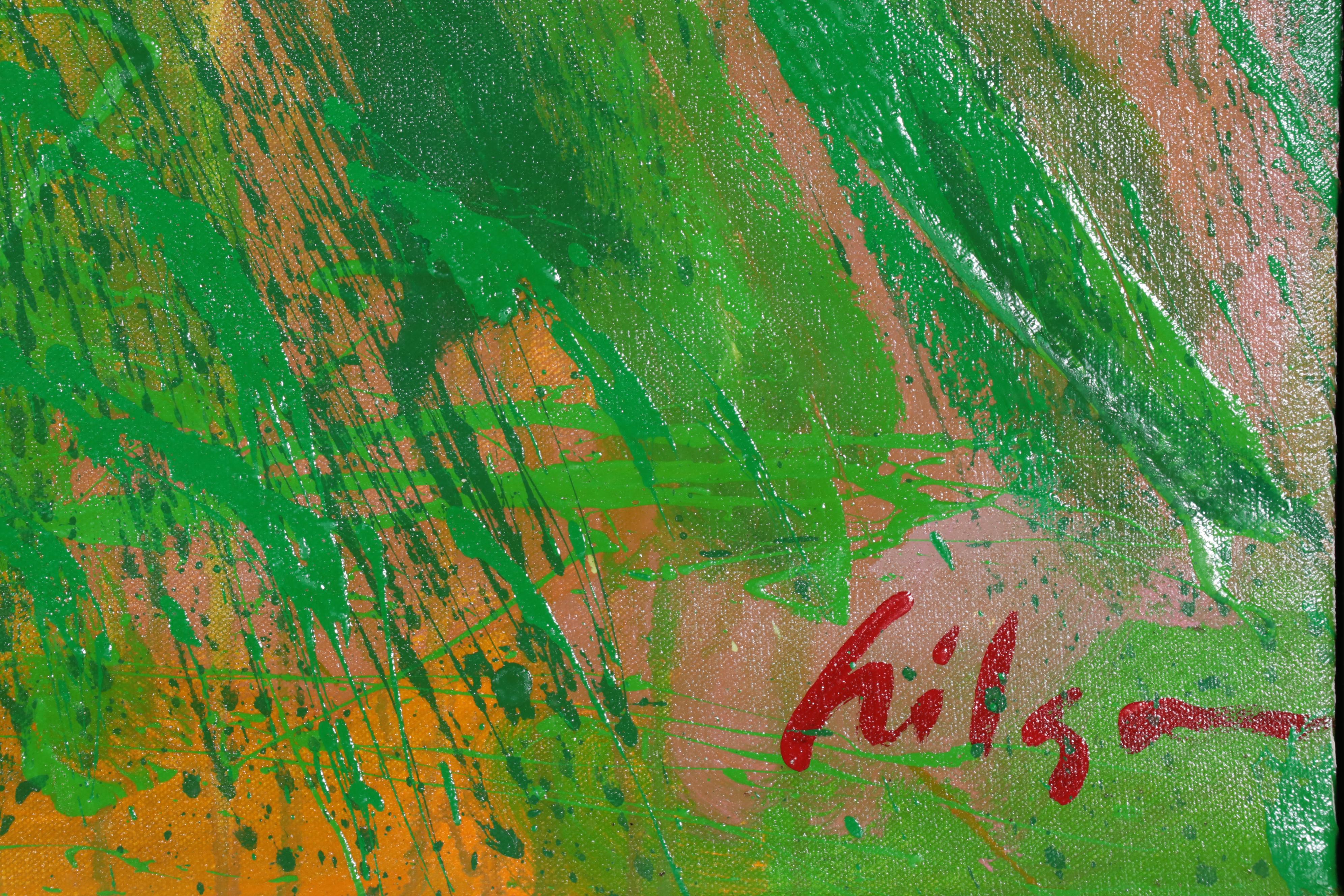 Harry Hilson Abstract Landscape Acrylic Painting