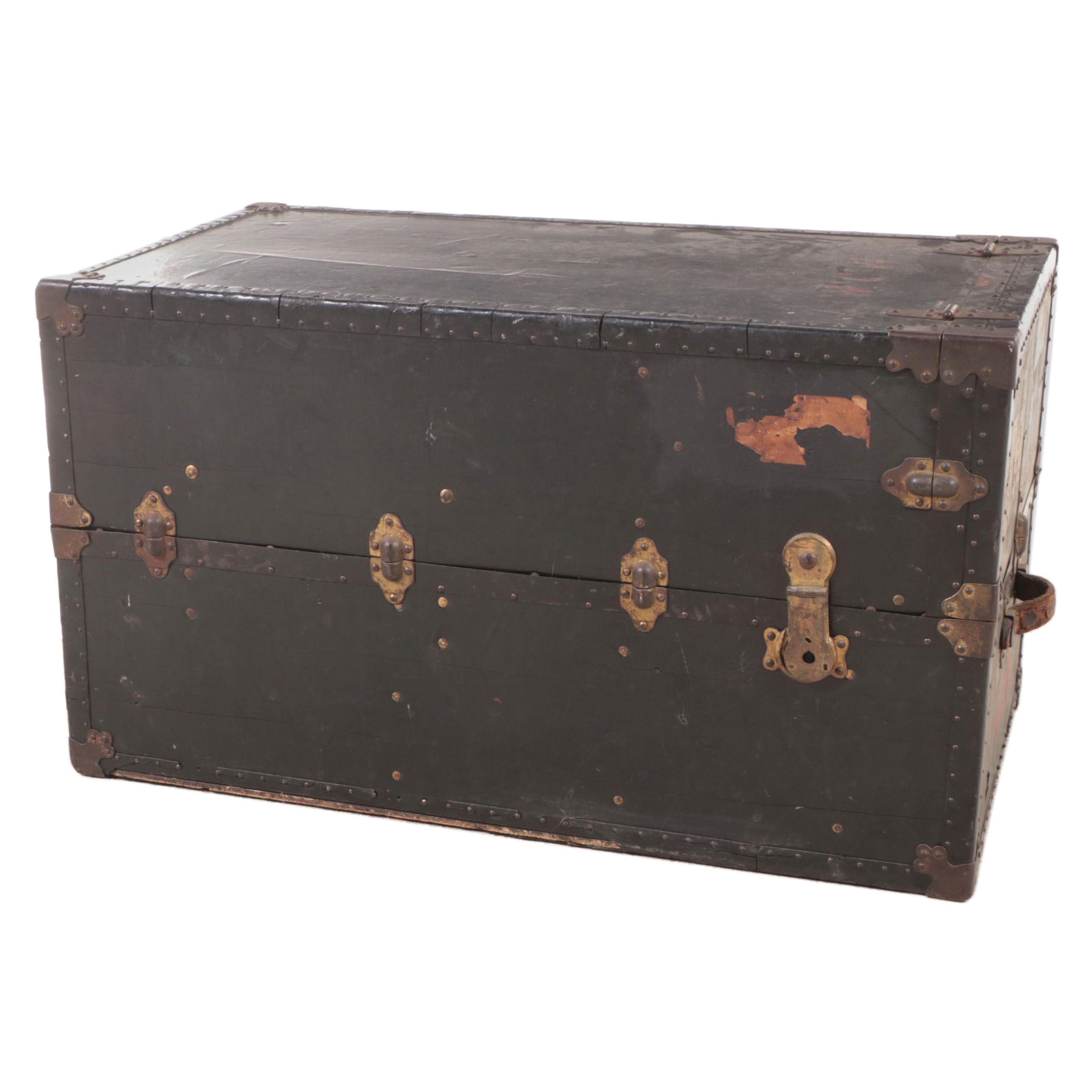 The Oshkosh Wardrobe Steamer Trunk, Early 20th Century