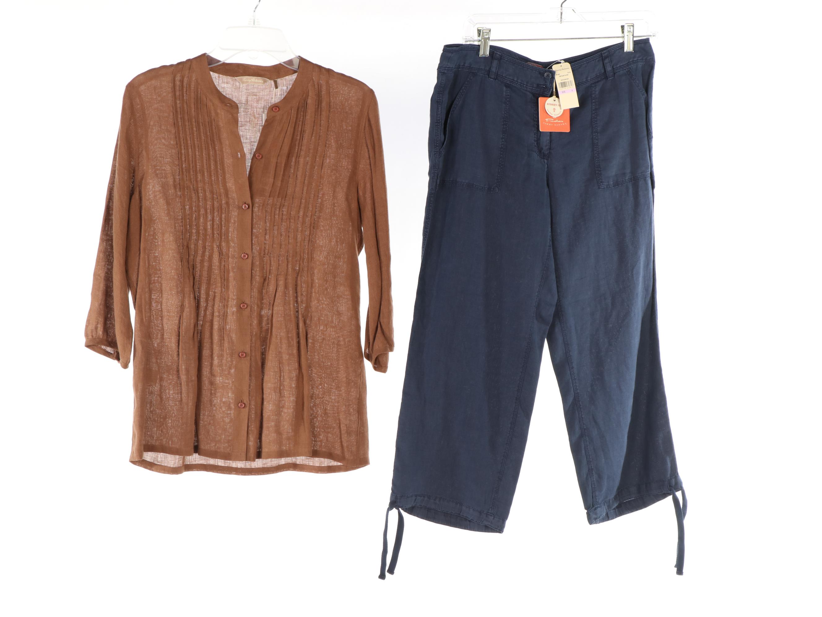 Tommy Bahama Shirt, Dress, and Cropped Pants