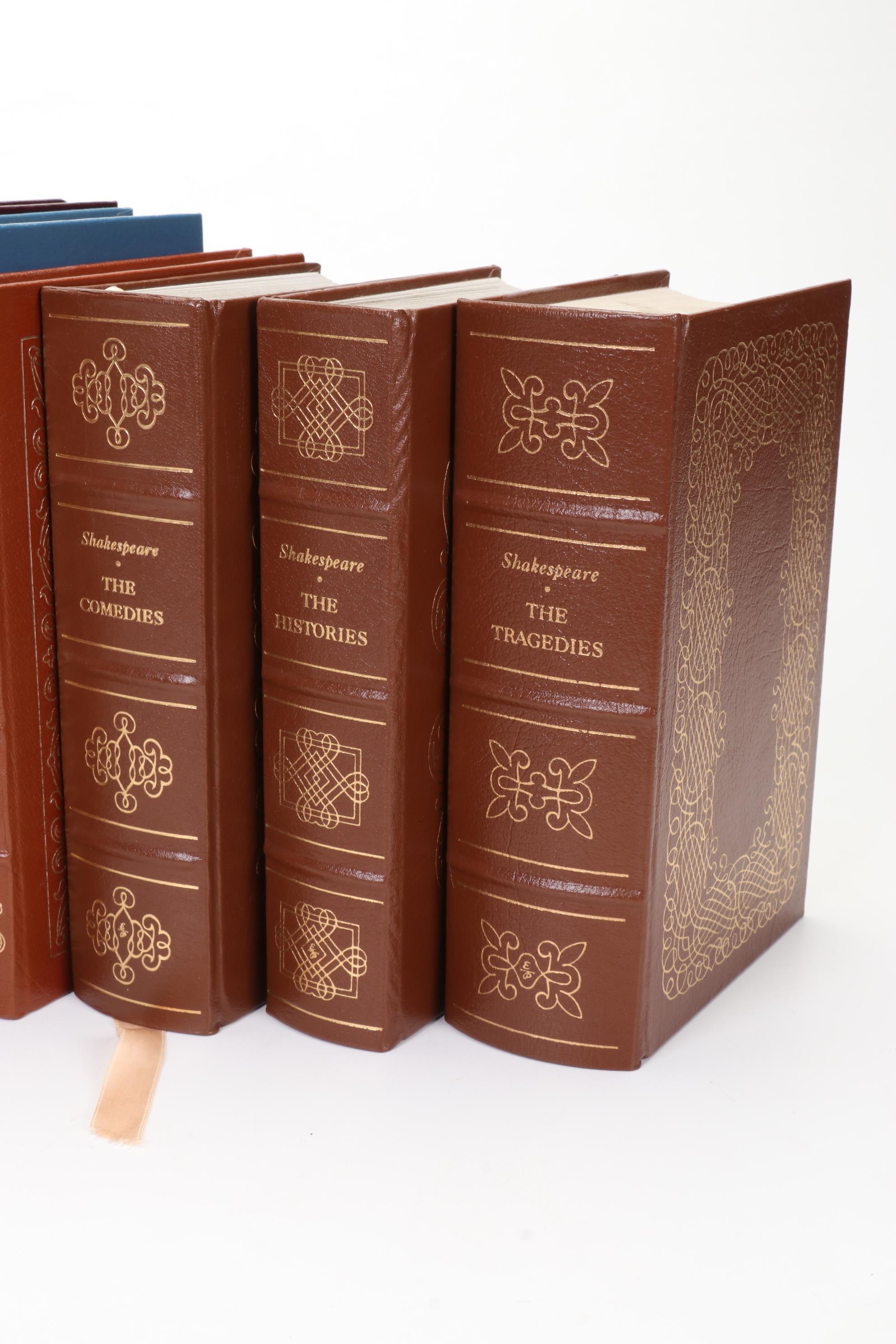 Easton Press Classic Plays Including Shakespeare, Goldsmith, Chekhov, and More