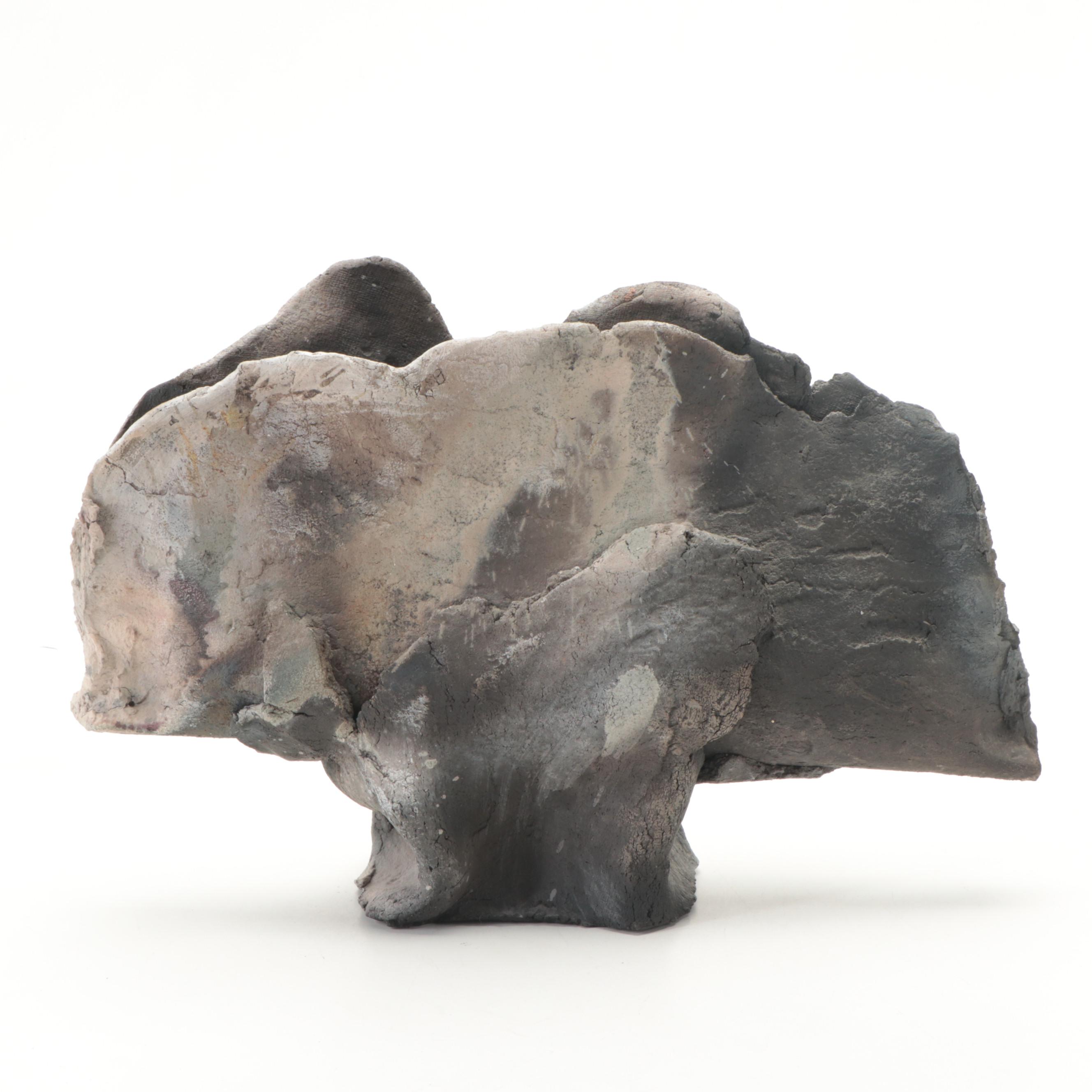 Artisan Made Hand Built Freeform Stoneware Vase