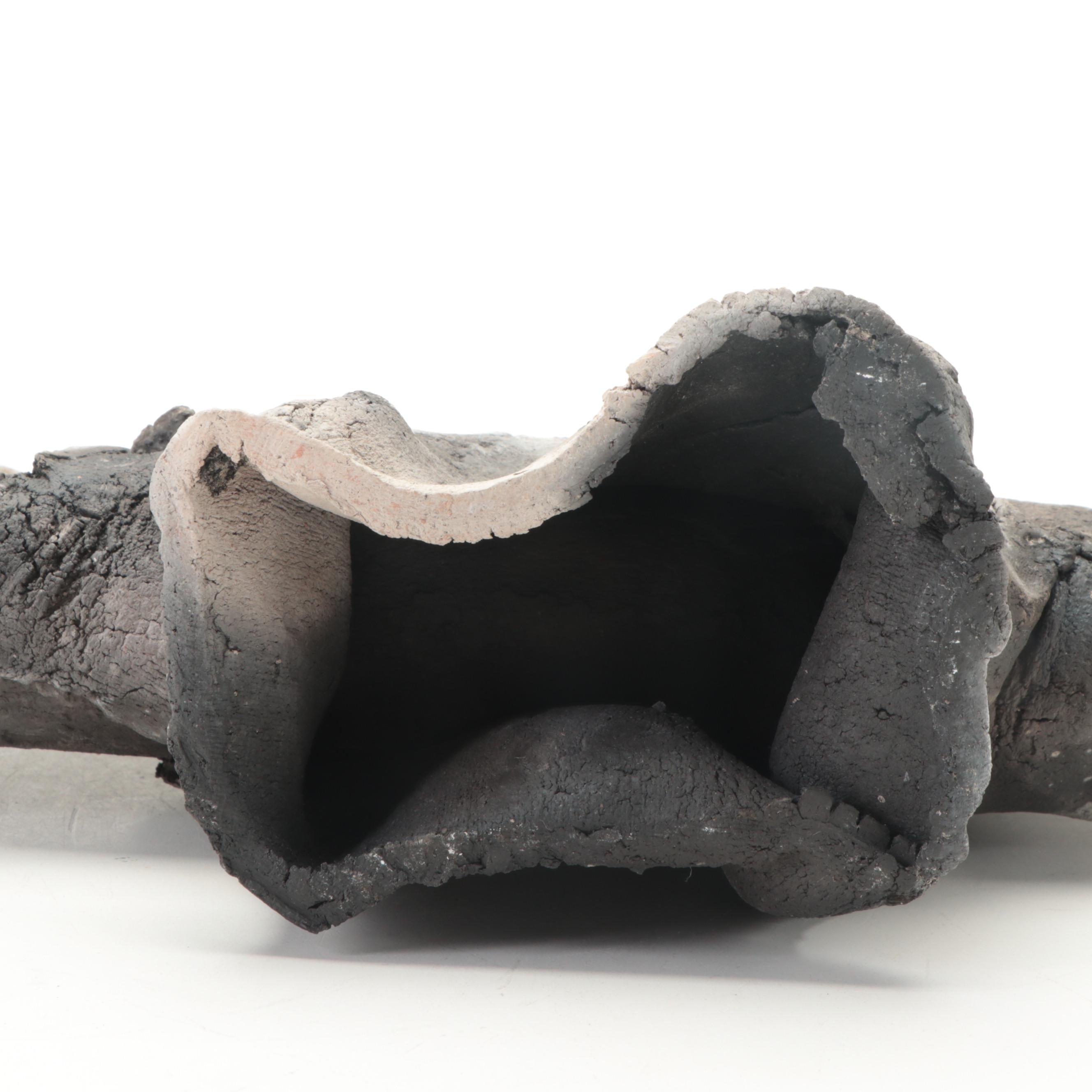 Artisan Made Hand Built Freeform Stoneware Vase