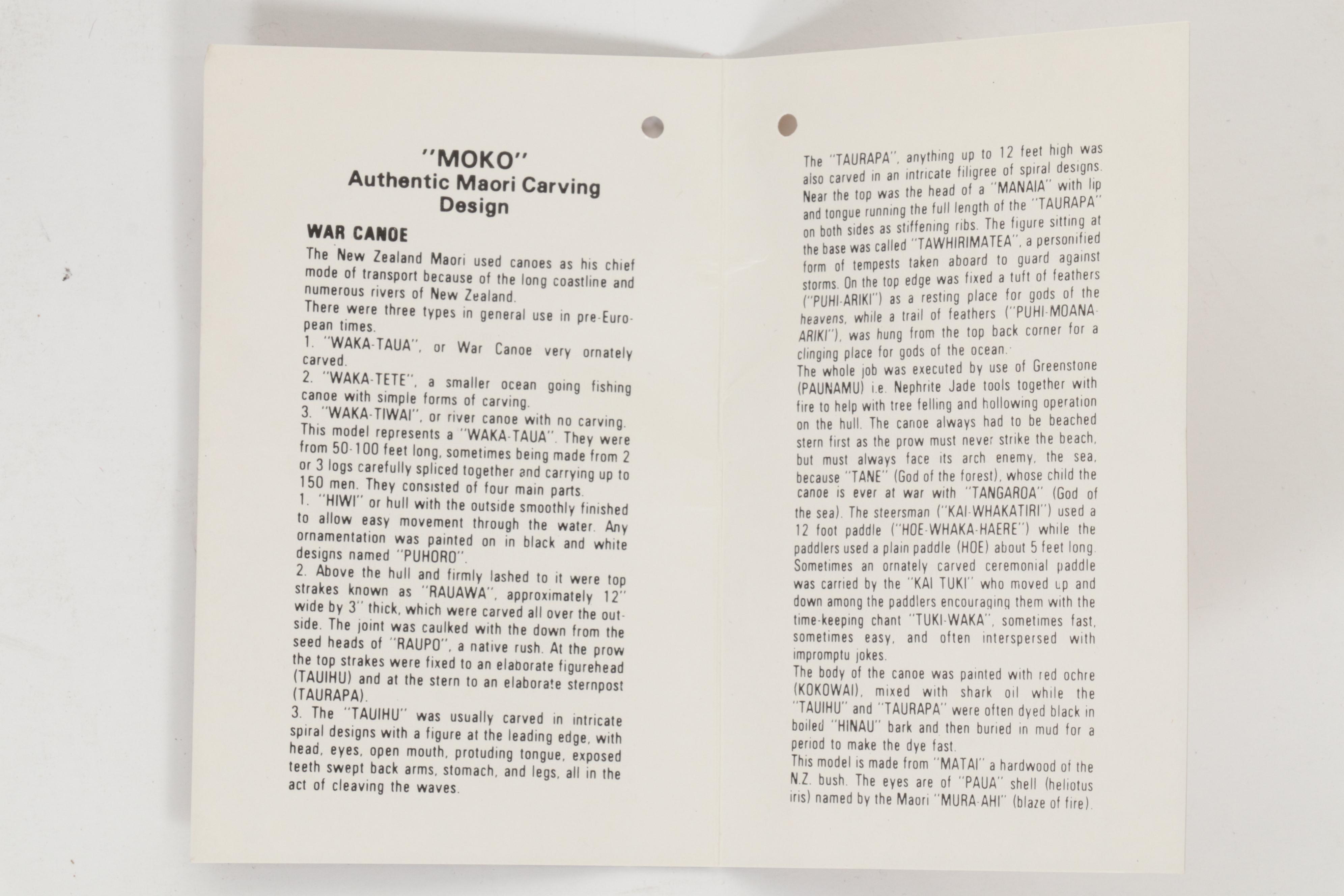 Maori Waka Carved Wood War Canoe, Other Carved Wood Panel with Abalone Inlay