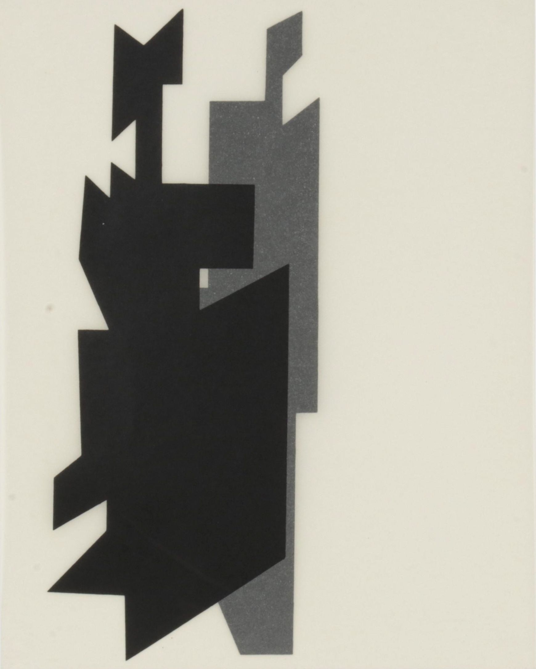 Modernist Double-Sided Lithograph After Victor Vasarely, 1965