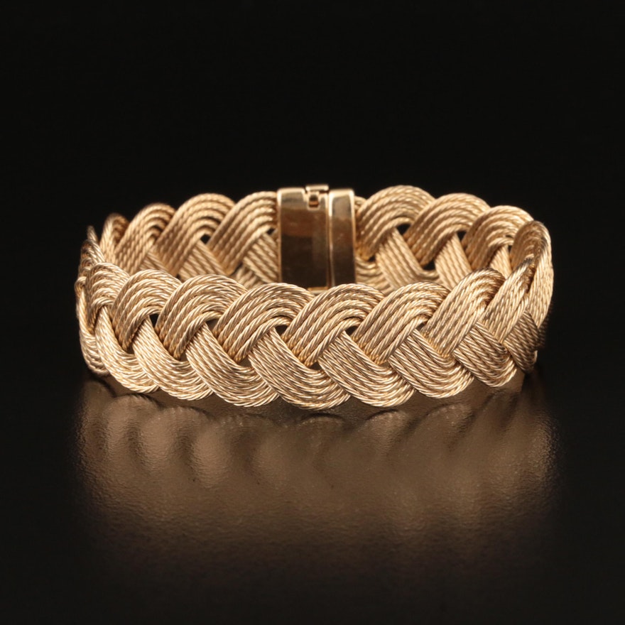 14K Braided Bracelet