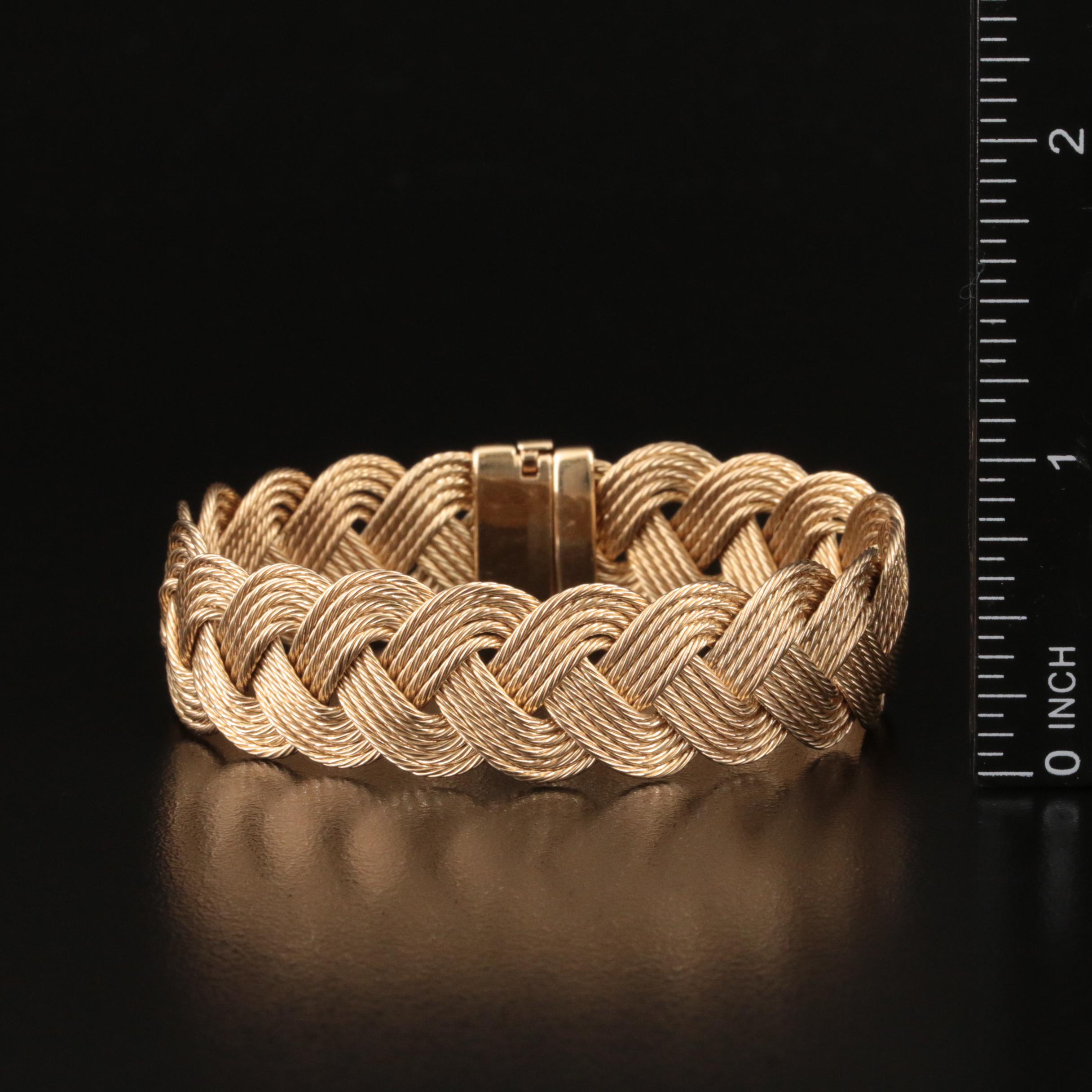 14K Braided Bracelet