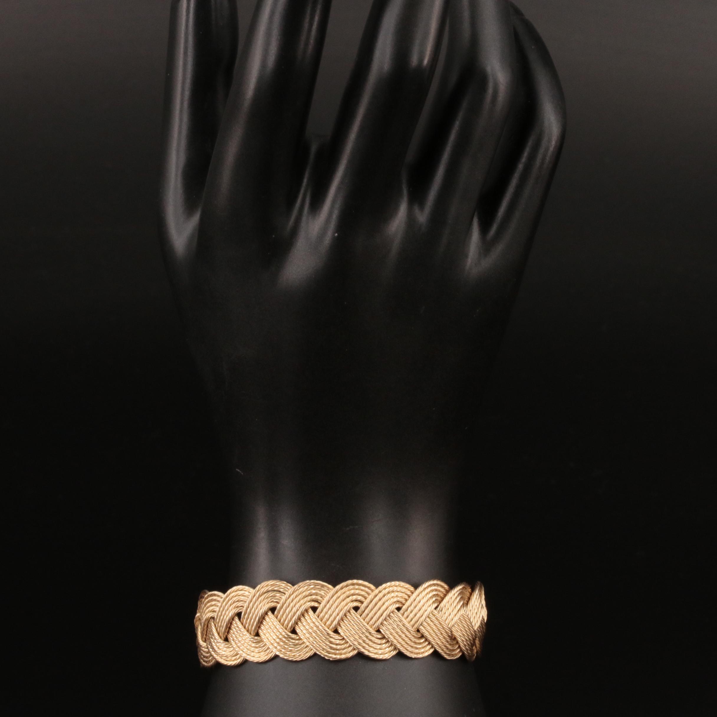 14K Braided Bracelet