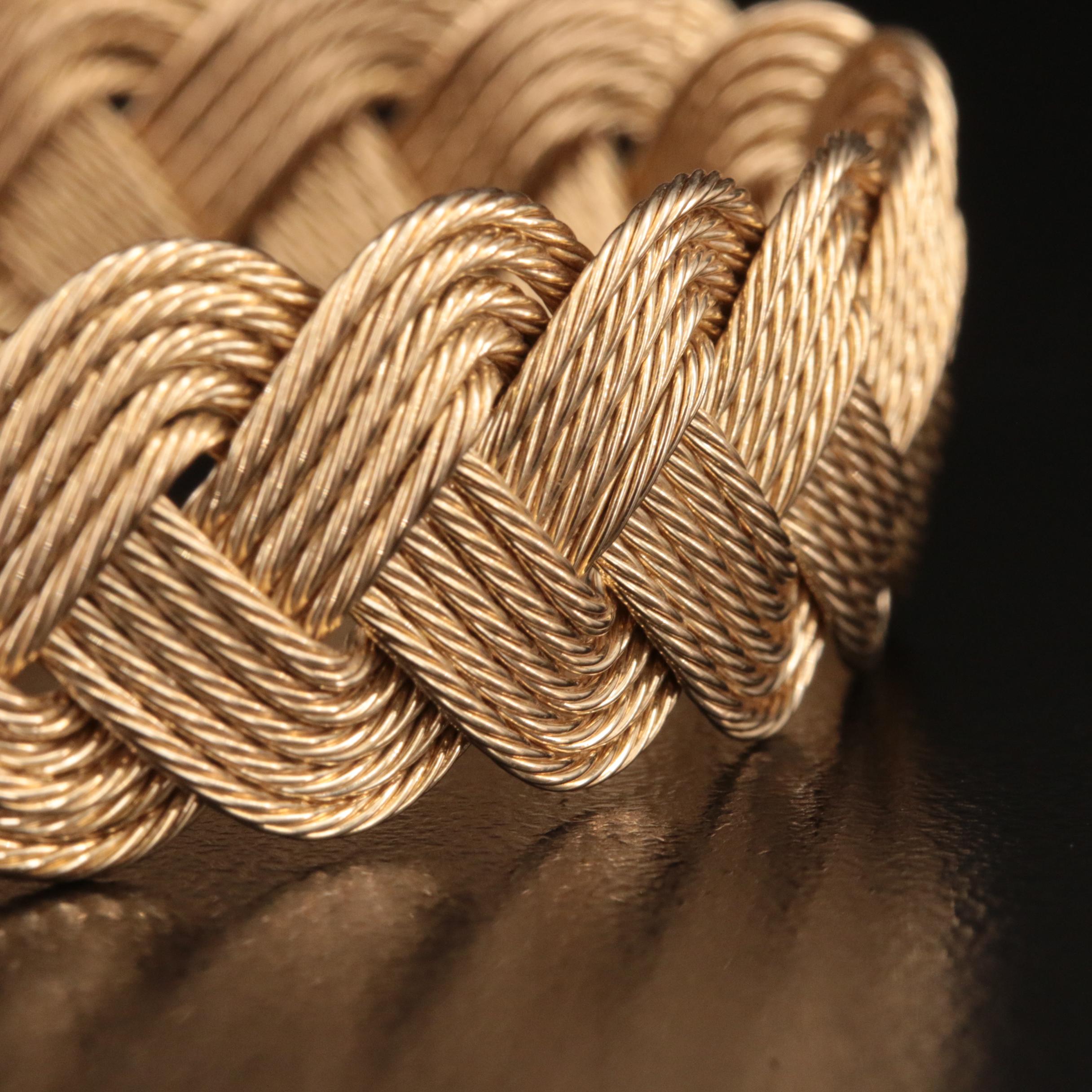 14K Braided Bracelet