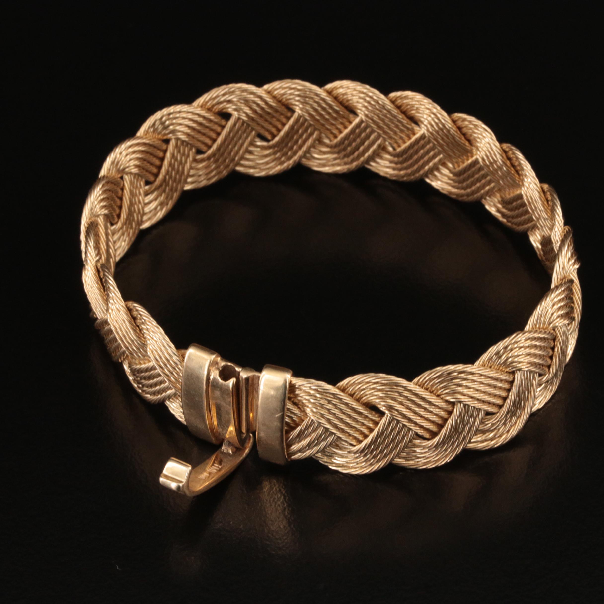 14K Braided Bracelet