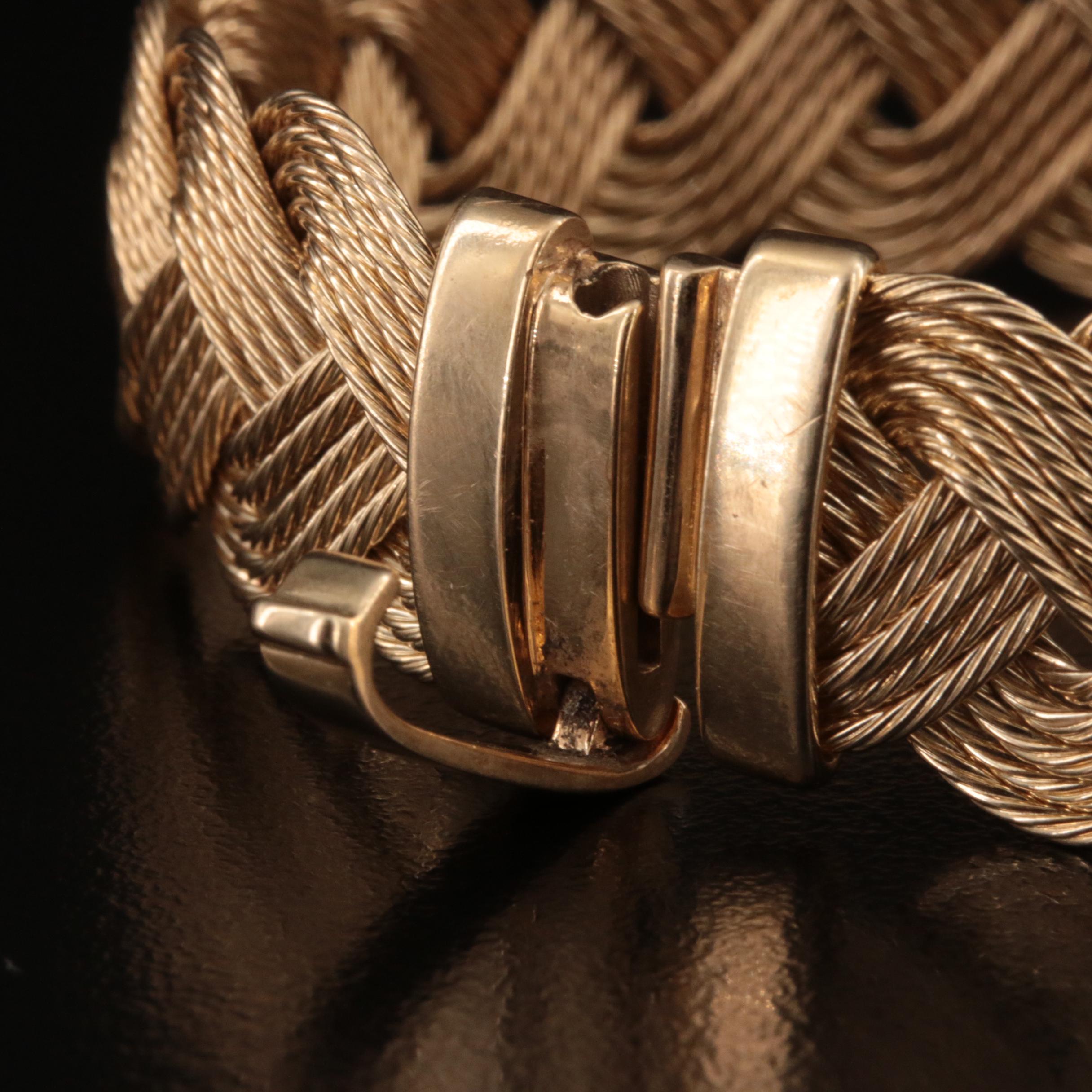 14K Braided Bracelet