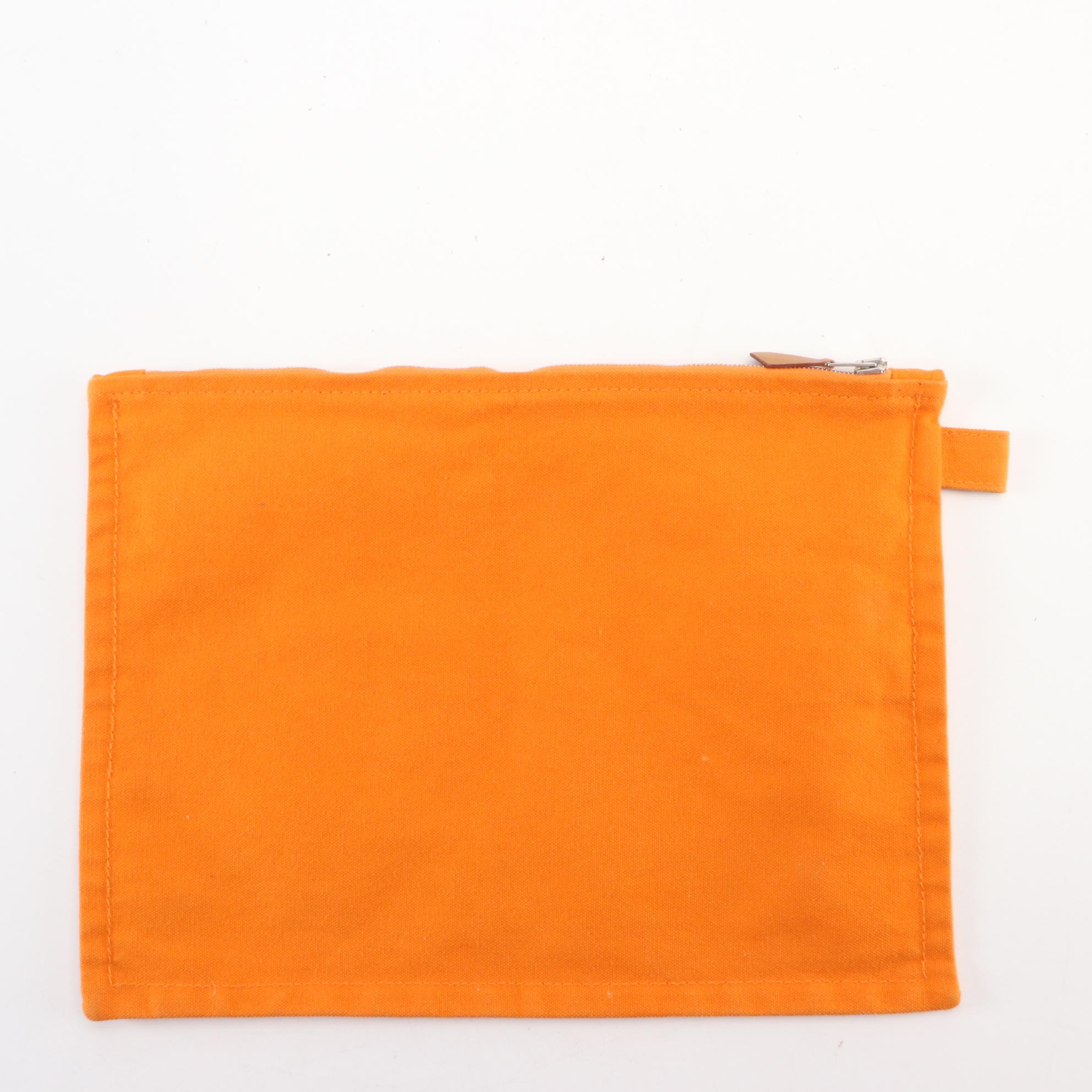 Hermès Canvas Zip Pouch