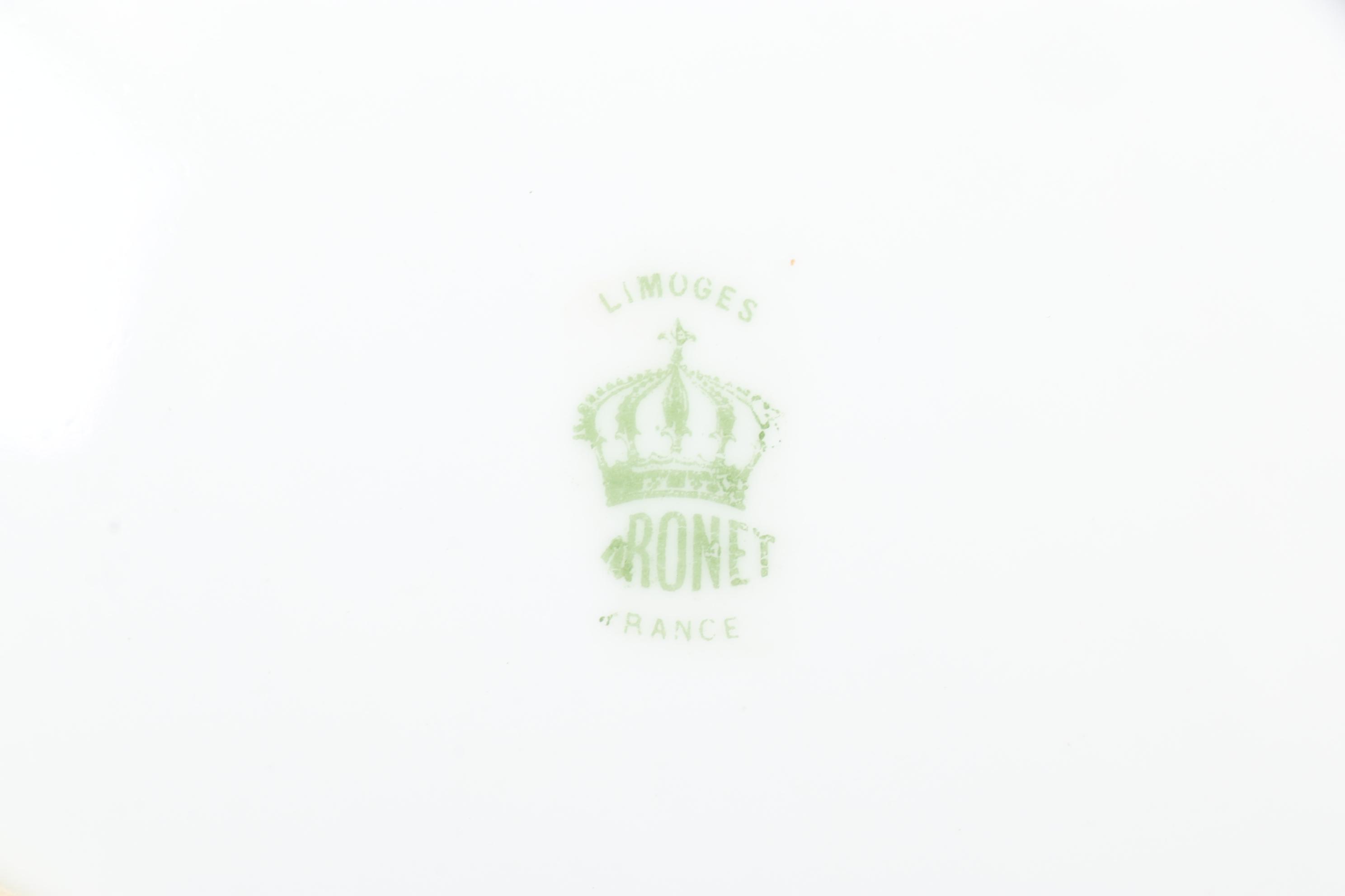 Jean Pouyat Man of the North Tankard with Dragon Handle and Other Limoges Plate