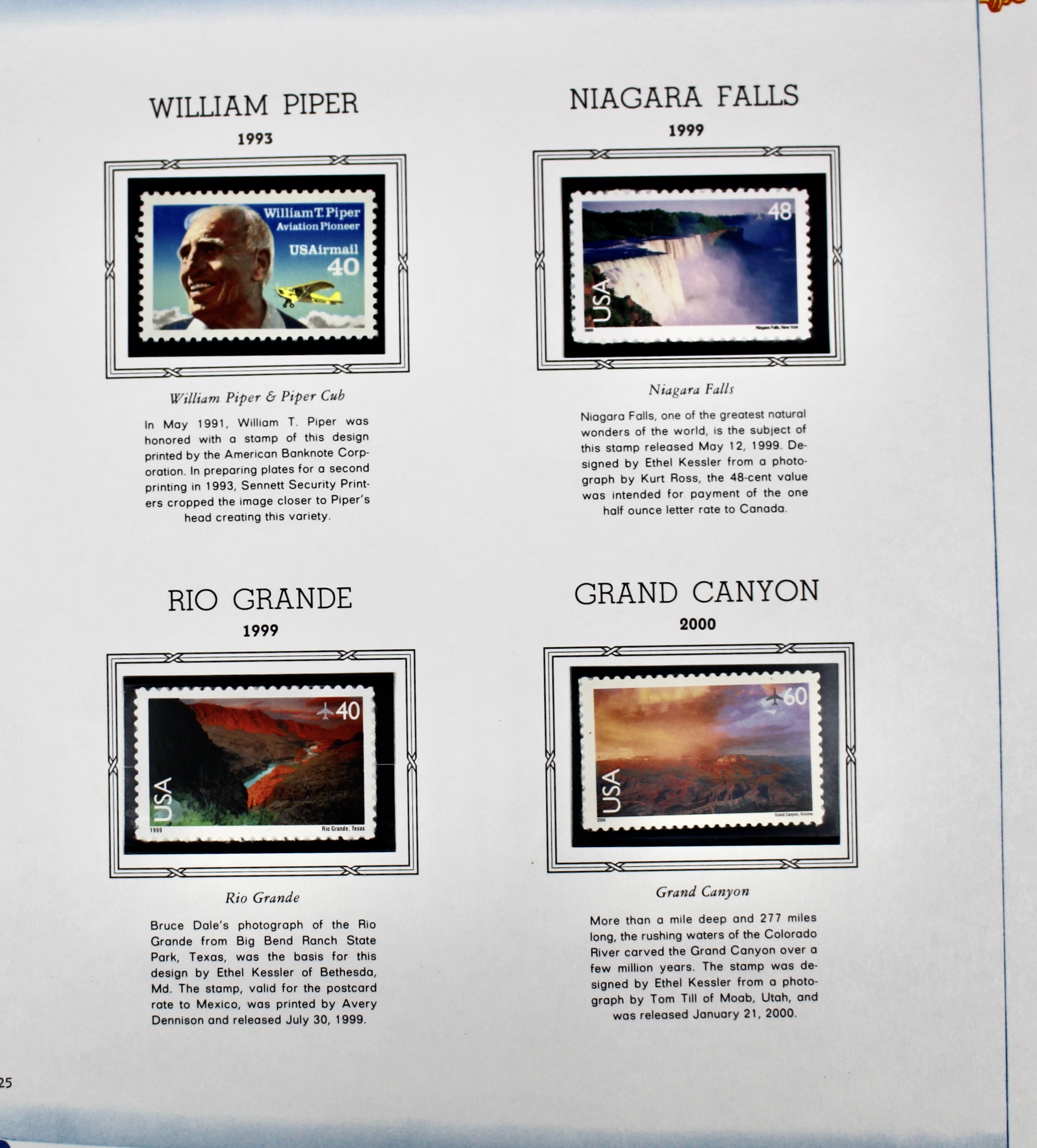 Mint Condition U.S. Airmail Postage Stamp Collection, 1918-2000