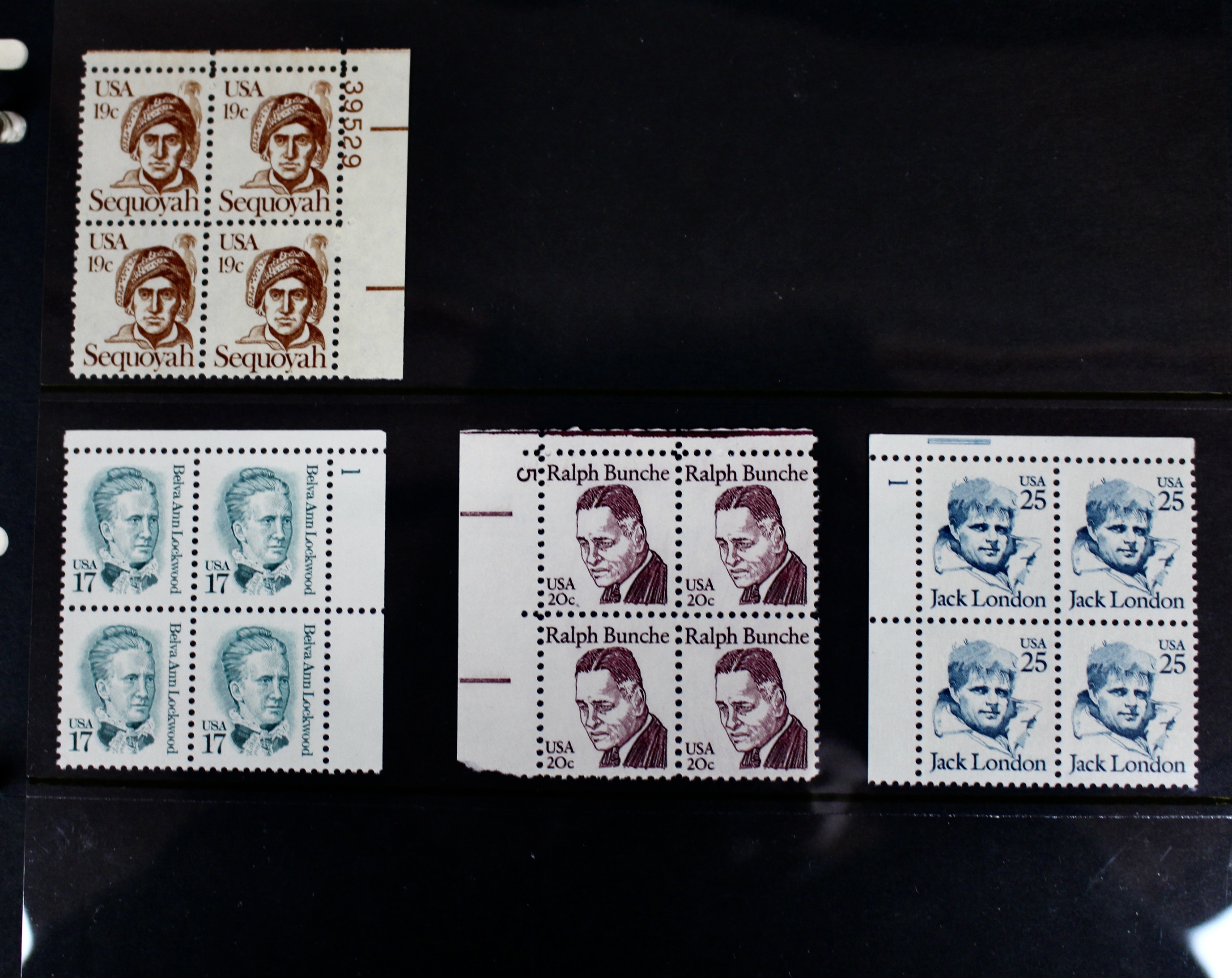 U.S. Plate Block Collection Featuring 260 Plate Blocks