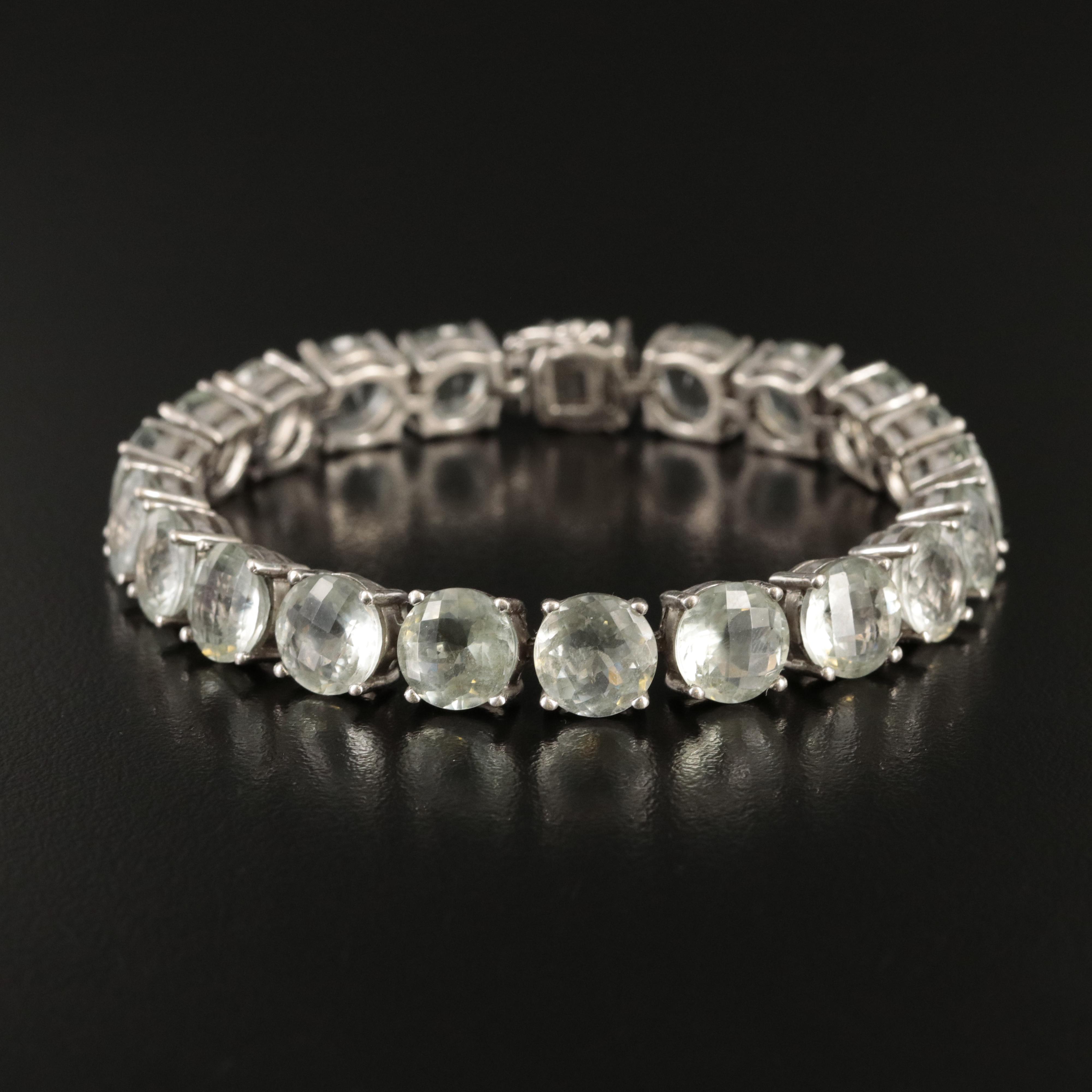 Sterling Prasiolite Bracelet