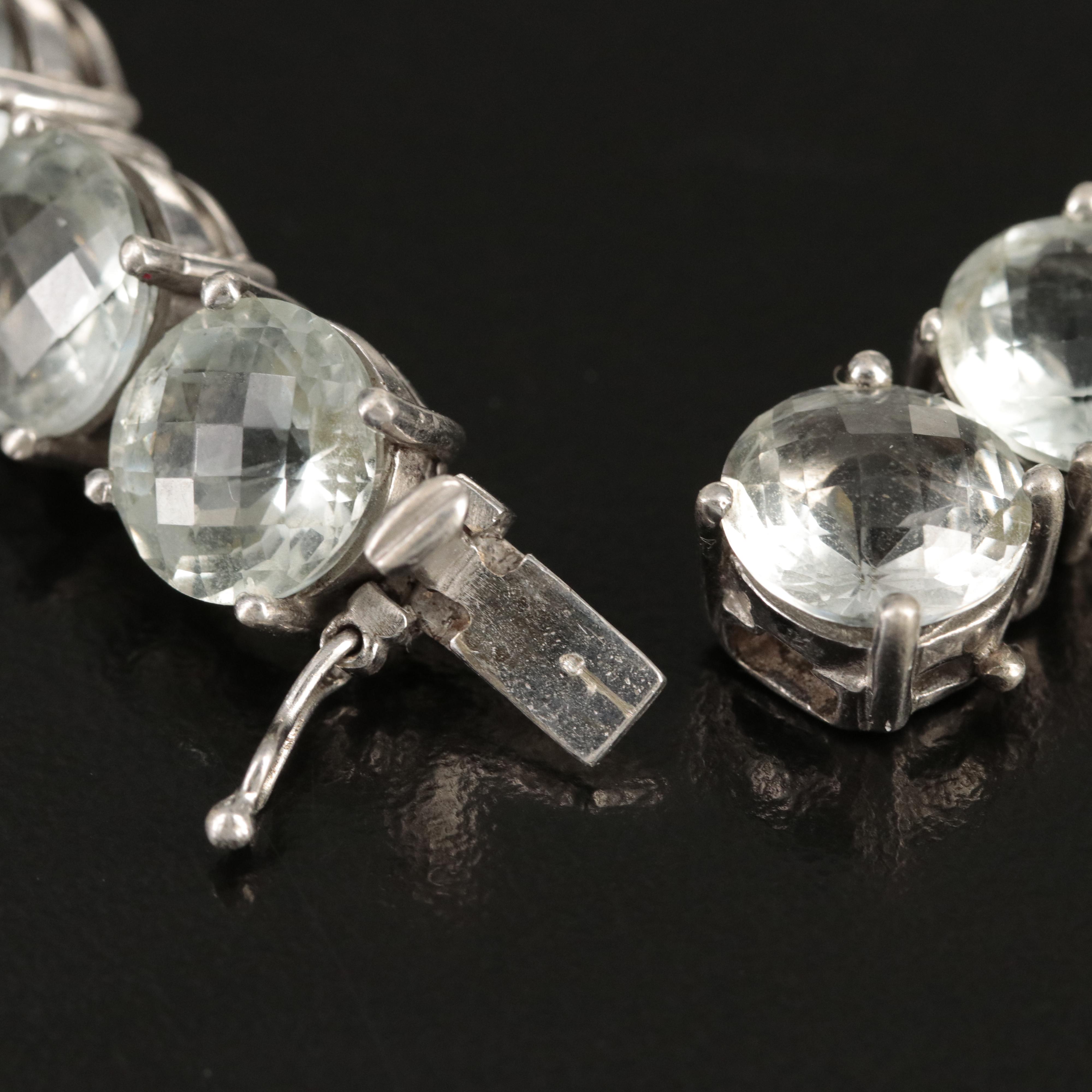 Sterling Prasiolite Bracelet