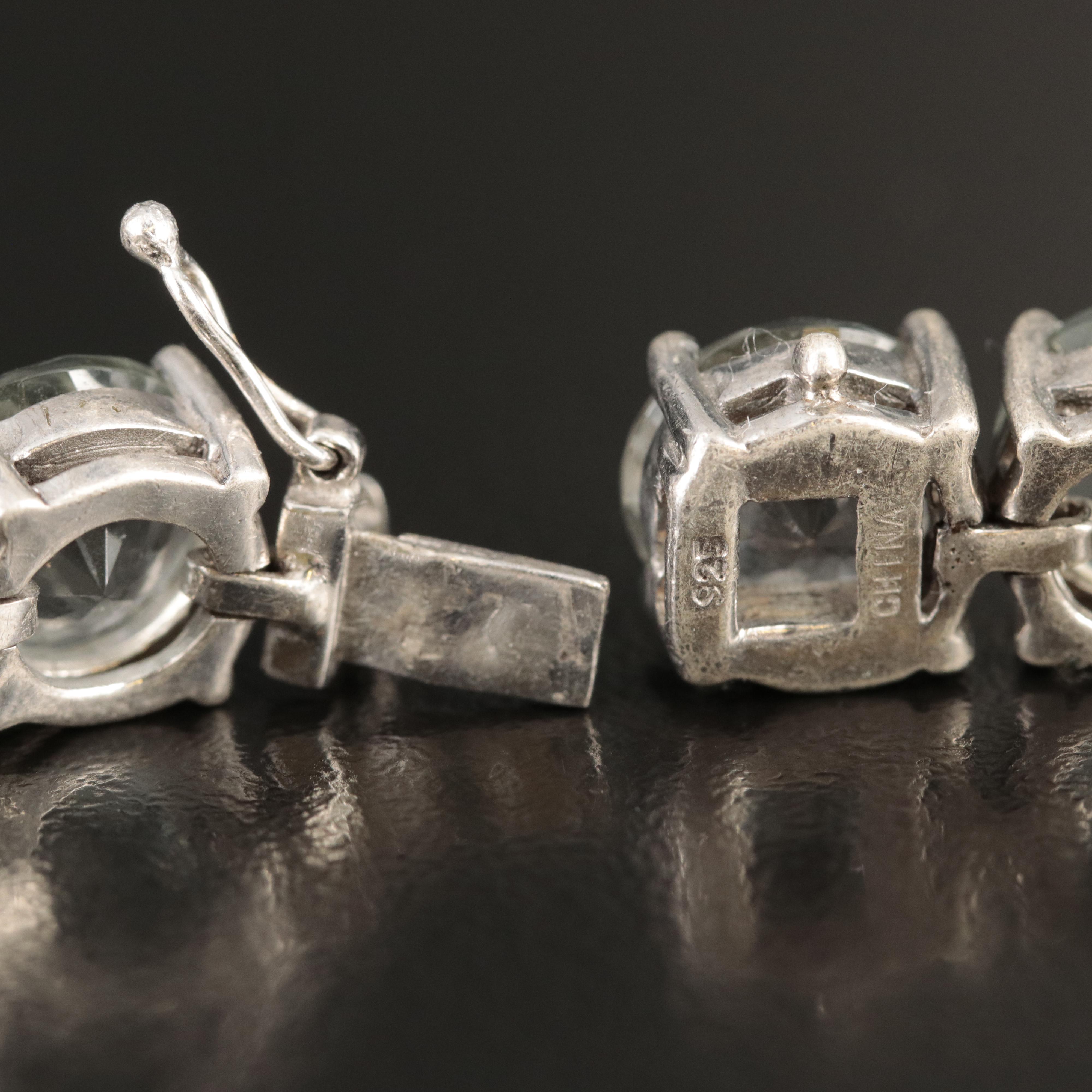 Sterling Prasiolite Bracelet