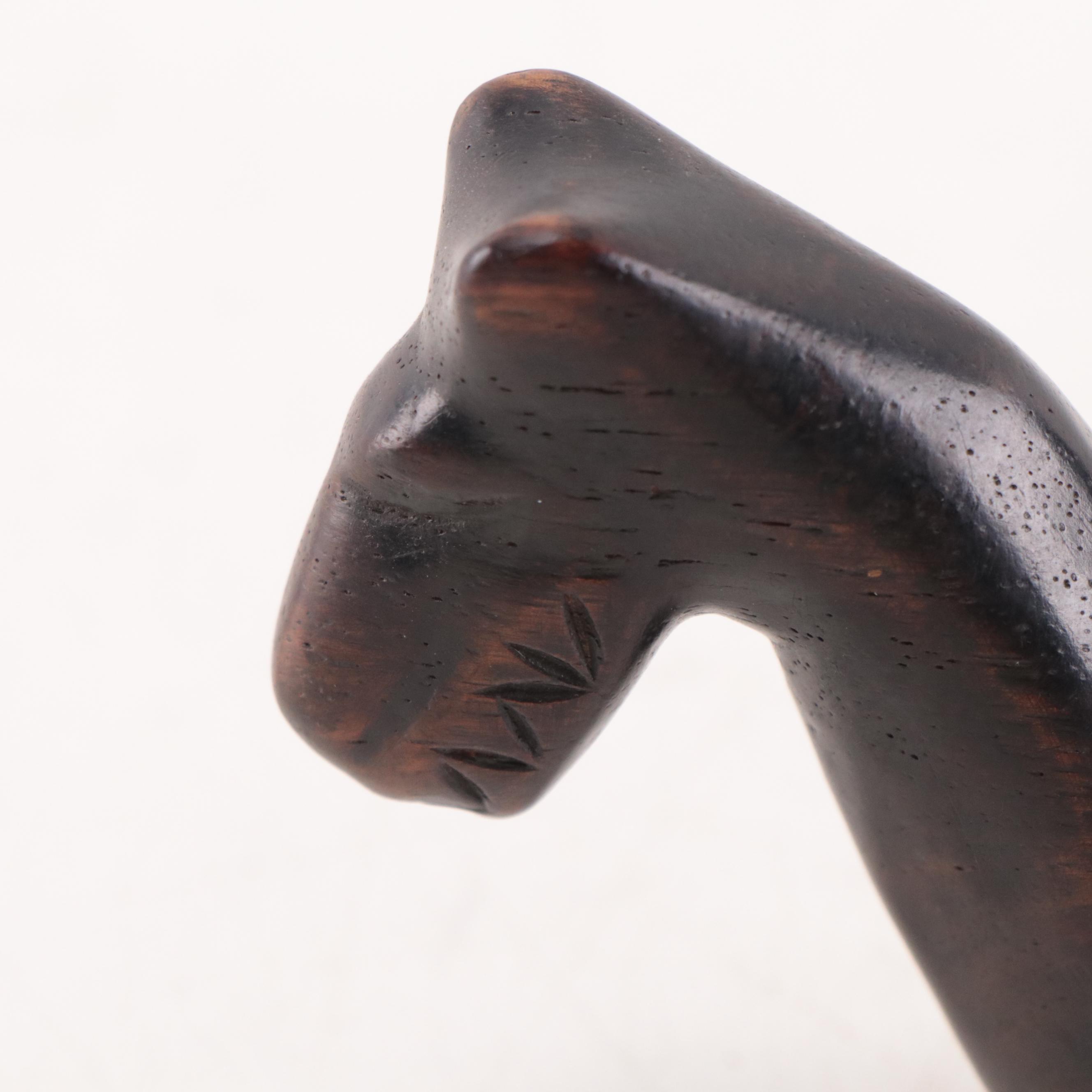 Philippine Bontoc Carved Wooden Gong Handles