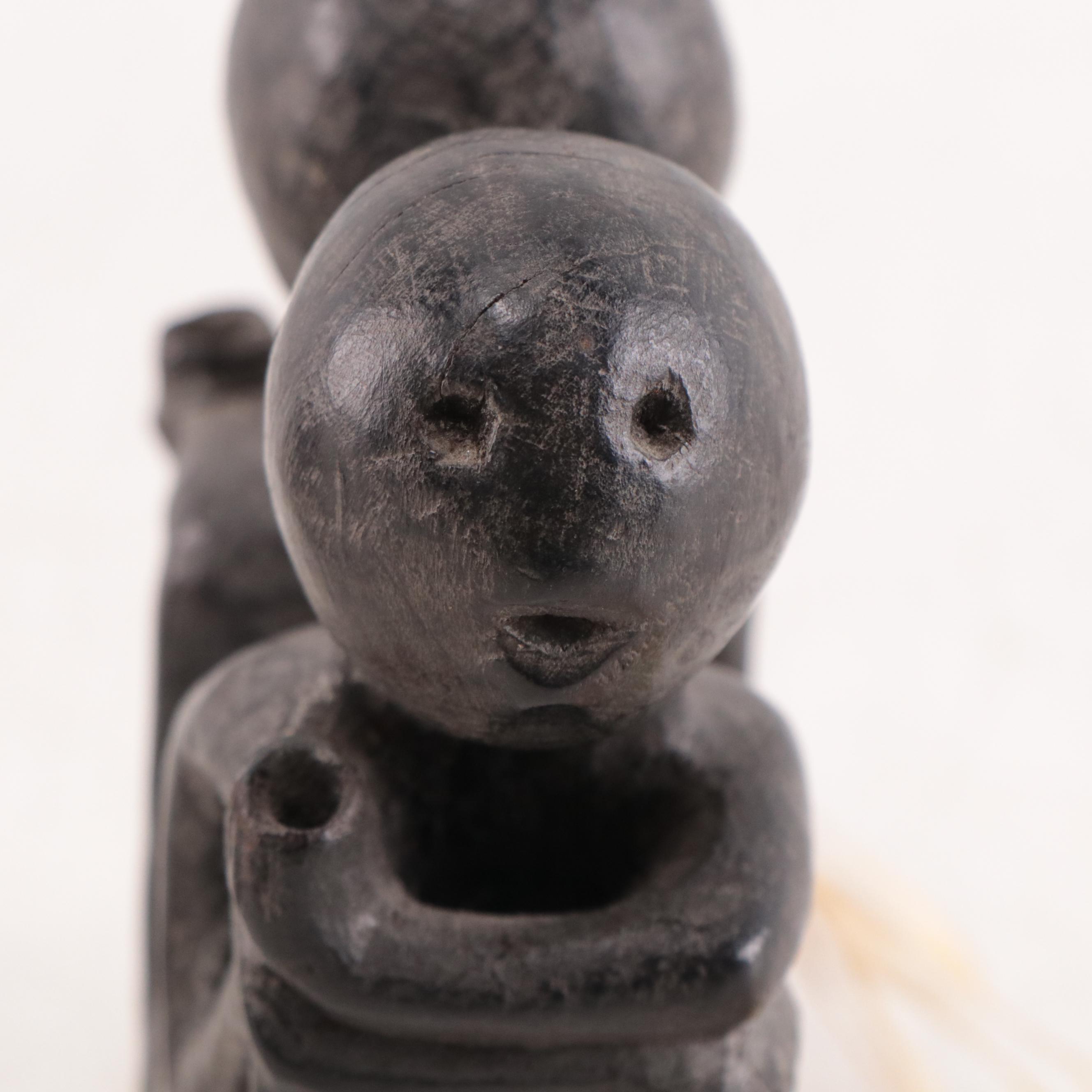 Philippine Bontoc Carved Wooden Gong Handles