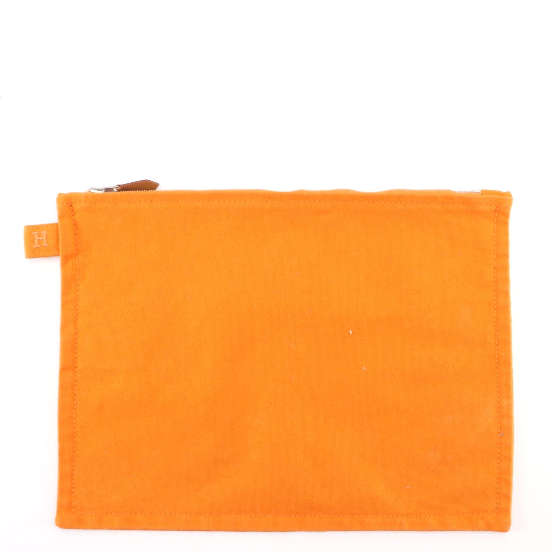Hermès Canvas Zip Pouch