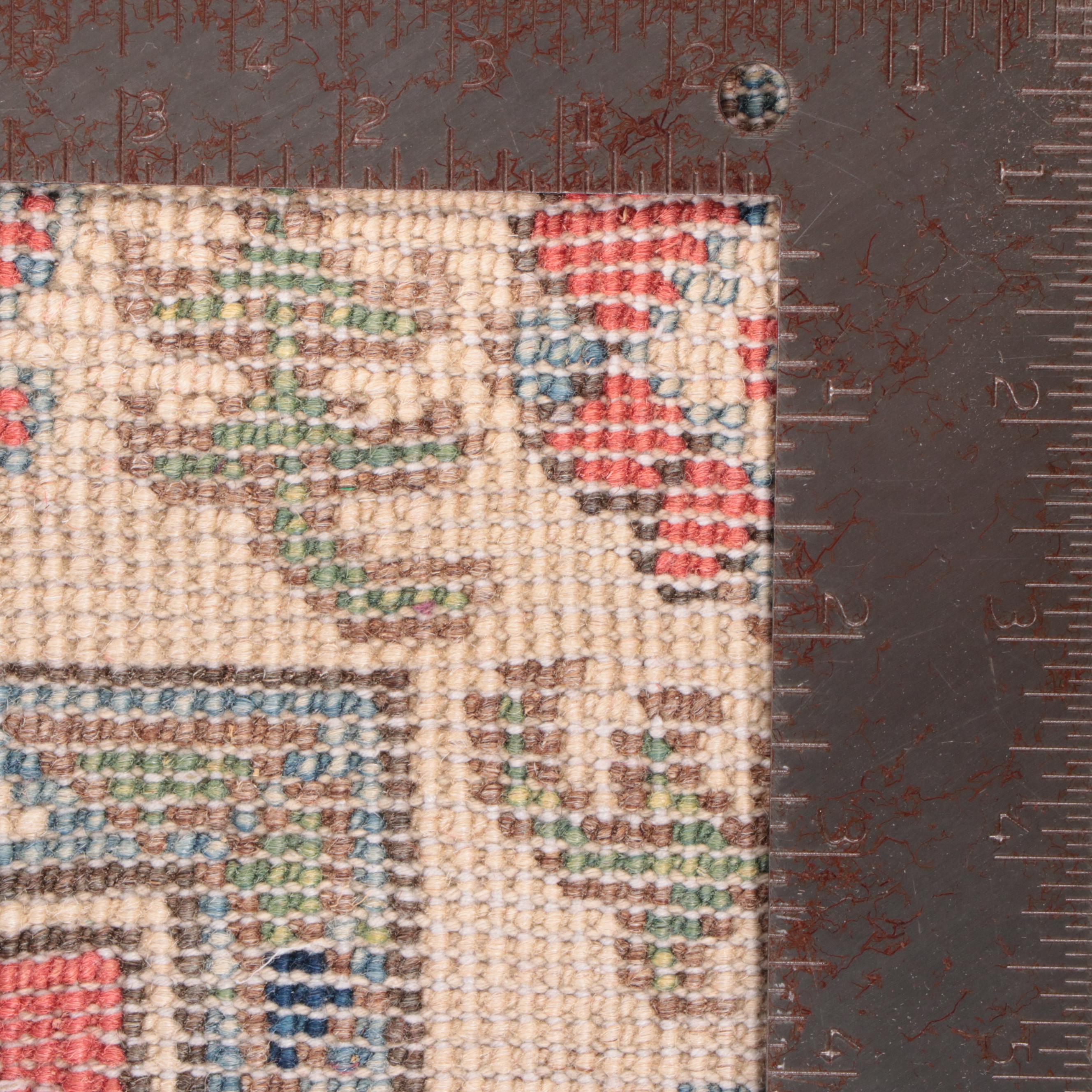 2'6 x 4' Hand-Knotted Afghan Kazak Accent Rug