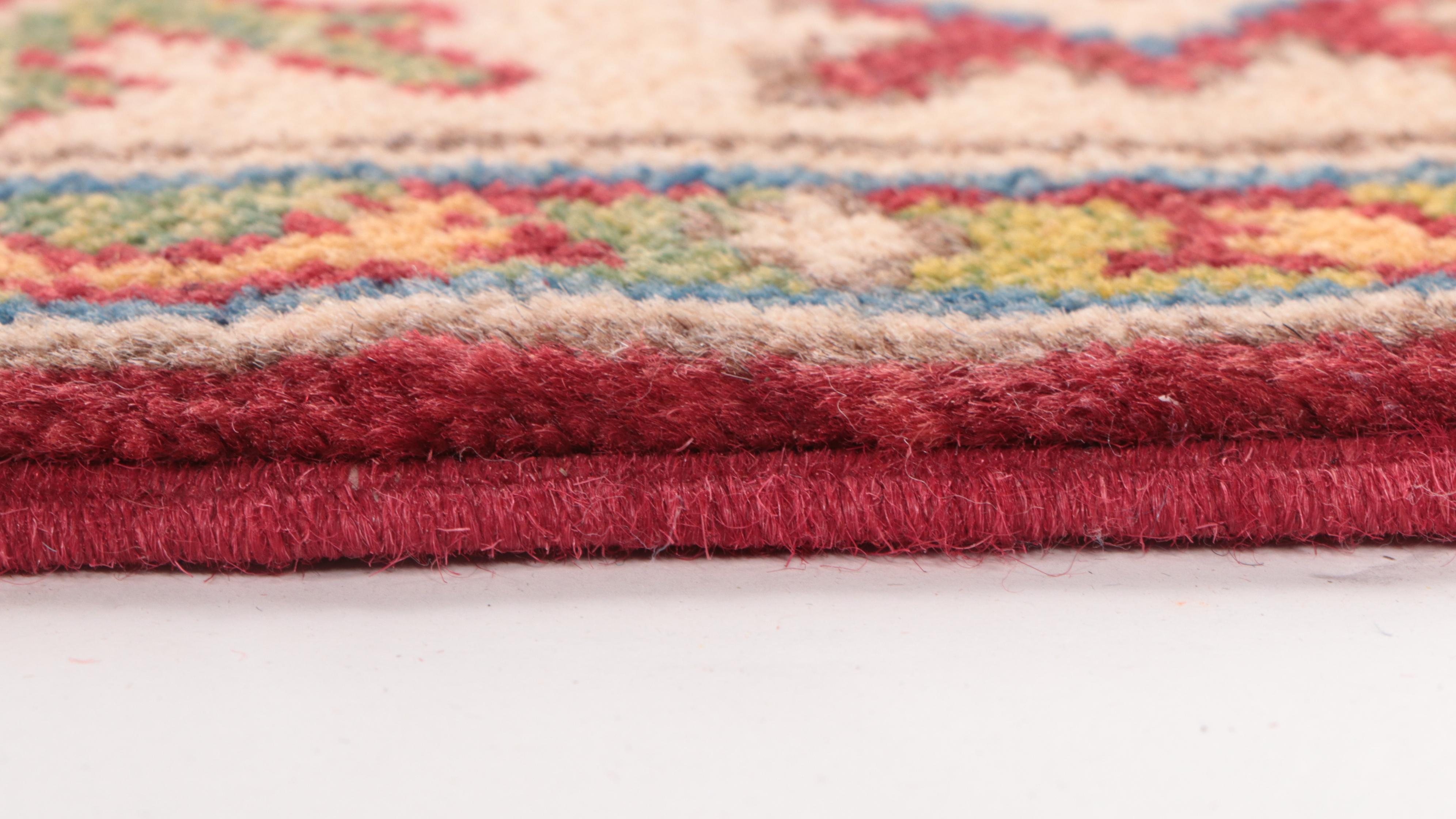 2'8 x 4'2 Hand-Knotted Afghan Kazak Accent Rug