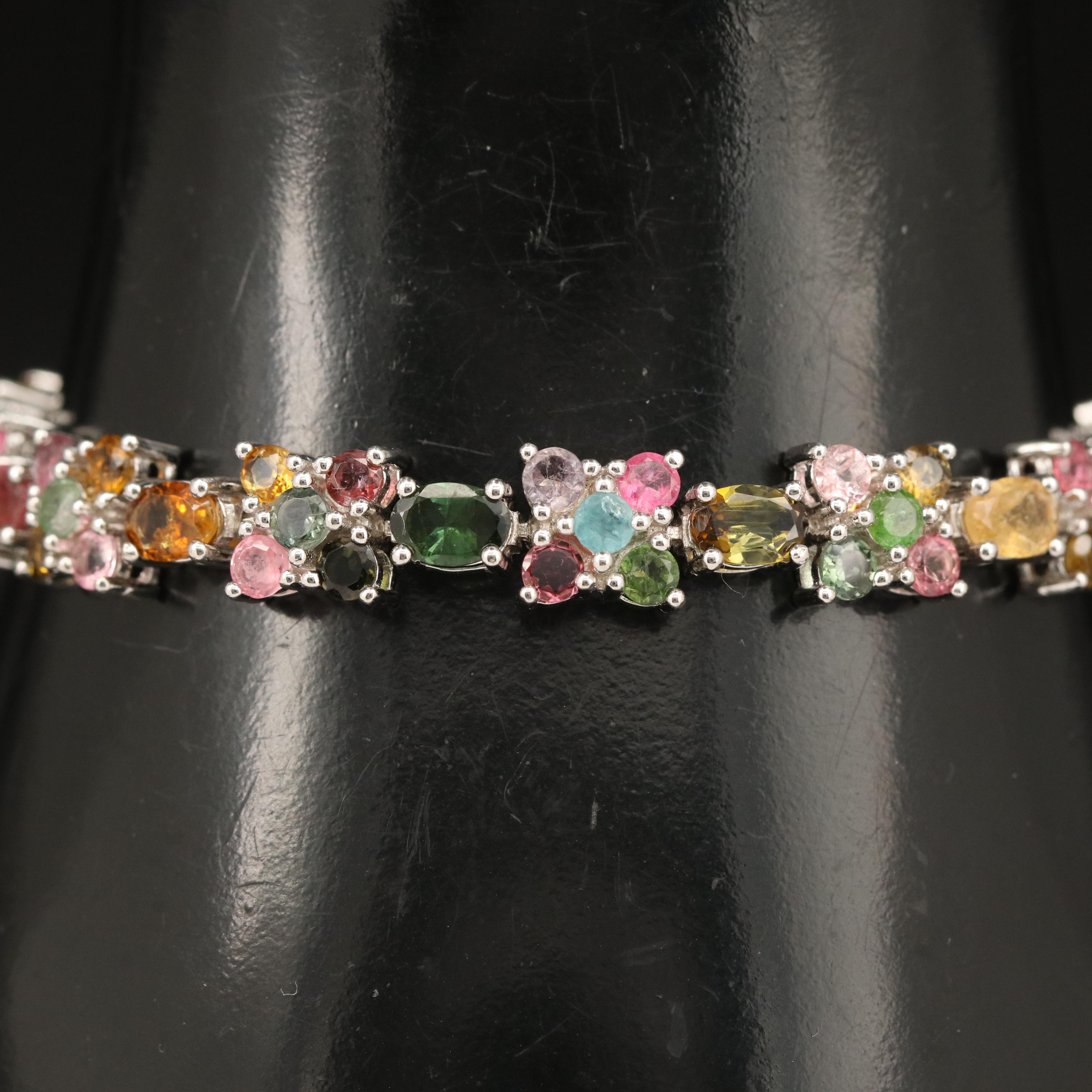 Sterling Tourmaline Bracelet