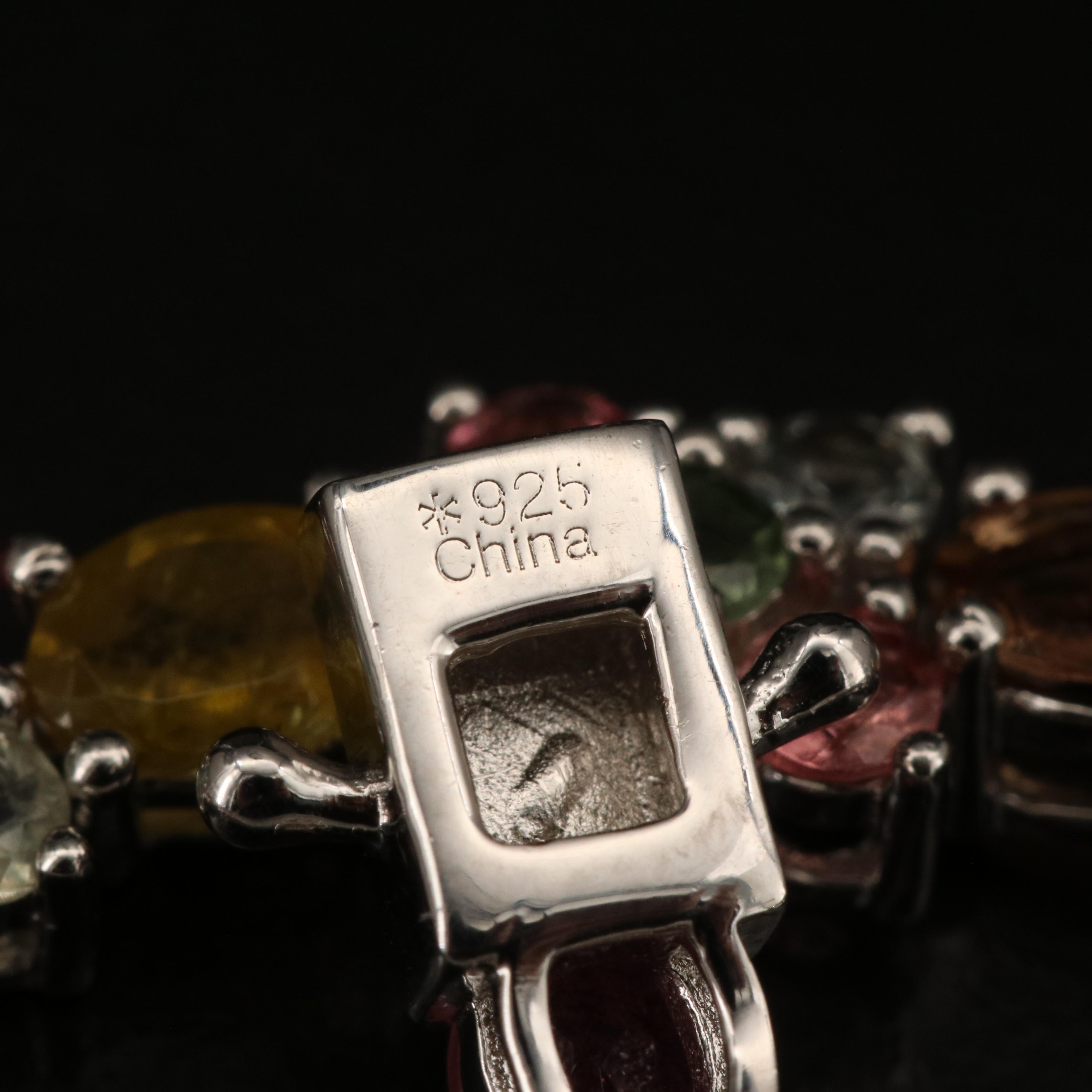 Sterling Tourmaline Bracelet