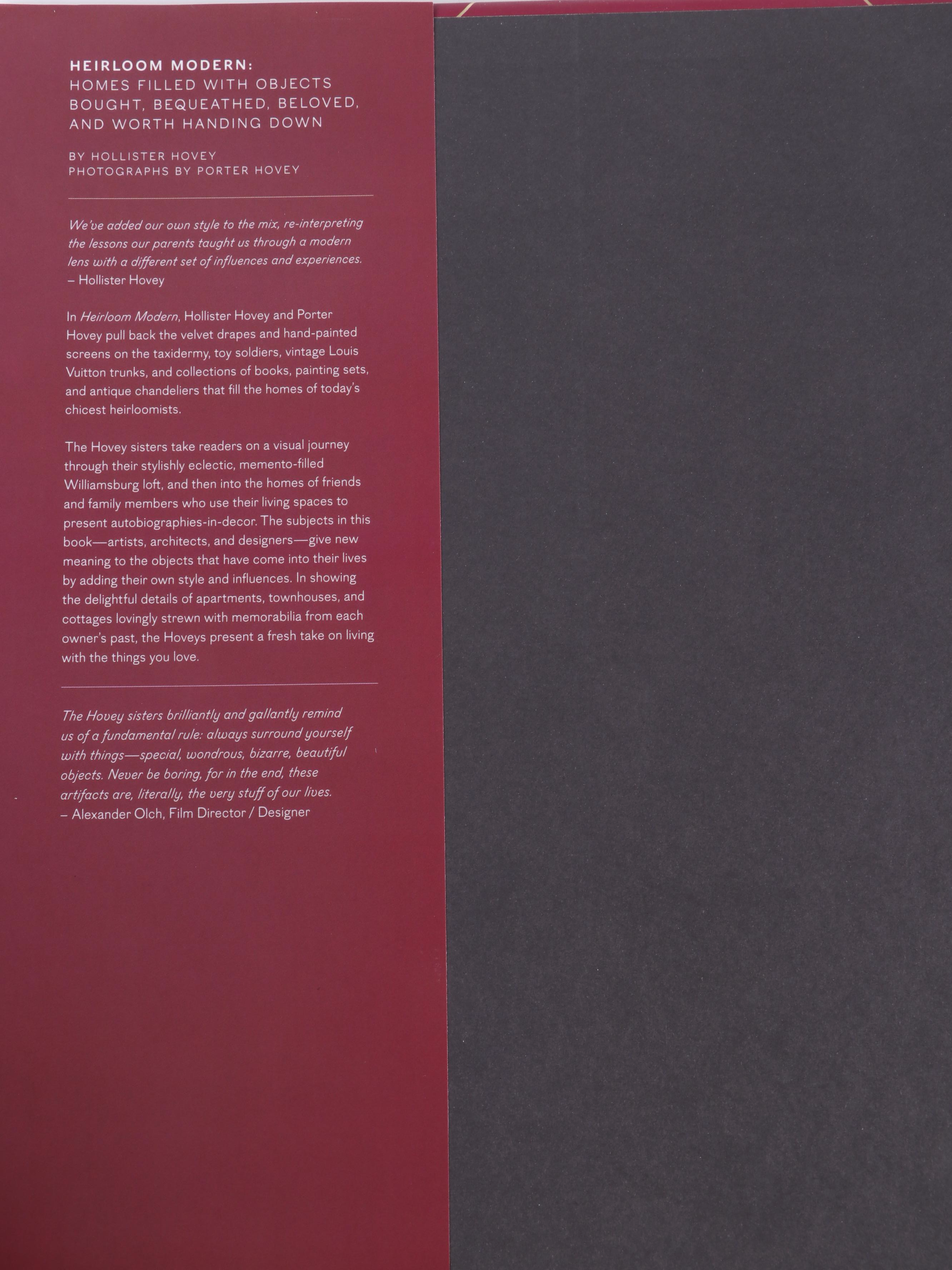 First Edition "Modern Heirloom" by H. Hovey and More Interior Design Books