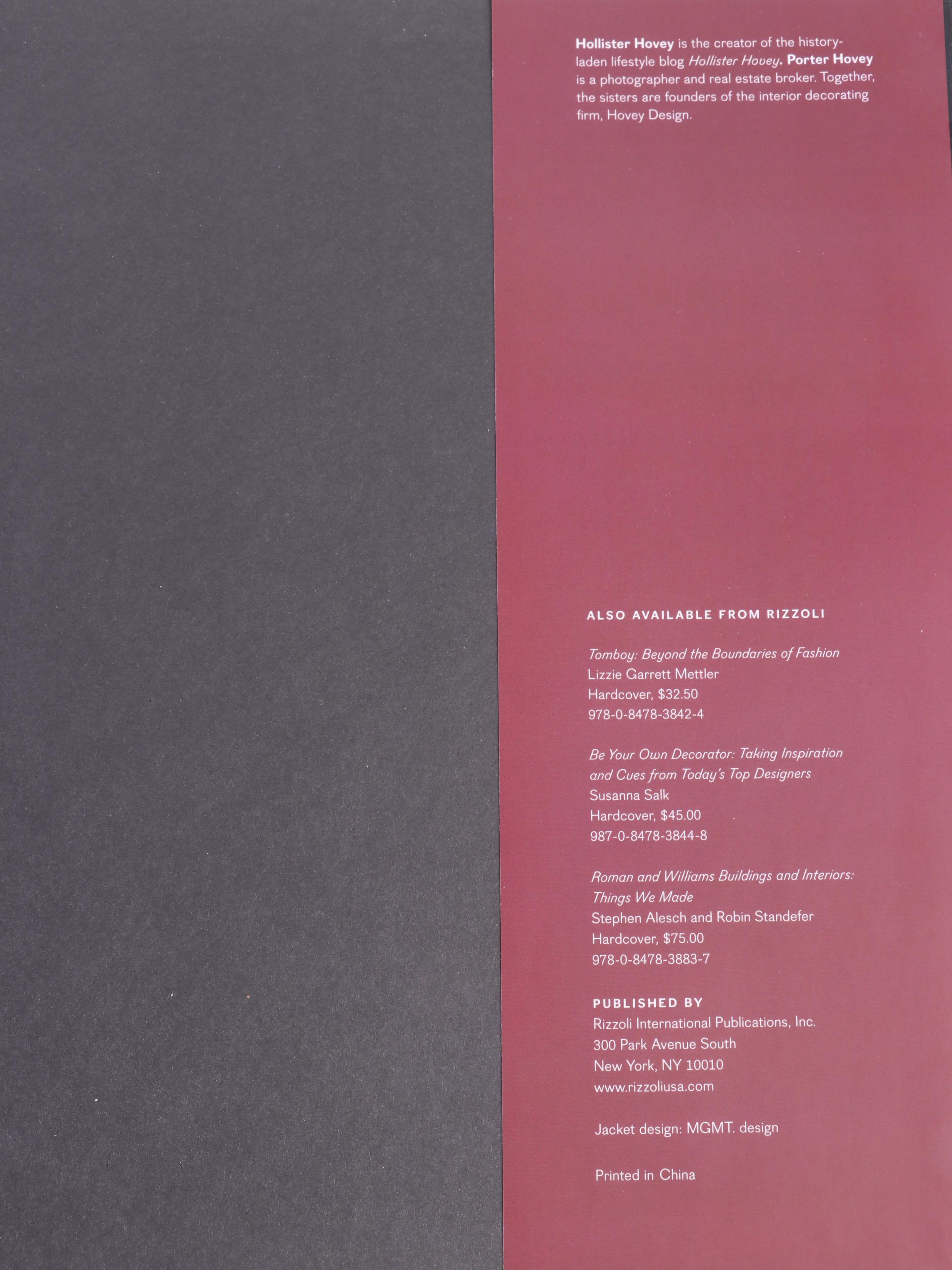 First Edition "Modern Heirloom" by H. Hovey and More Interior Design Books