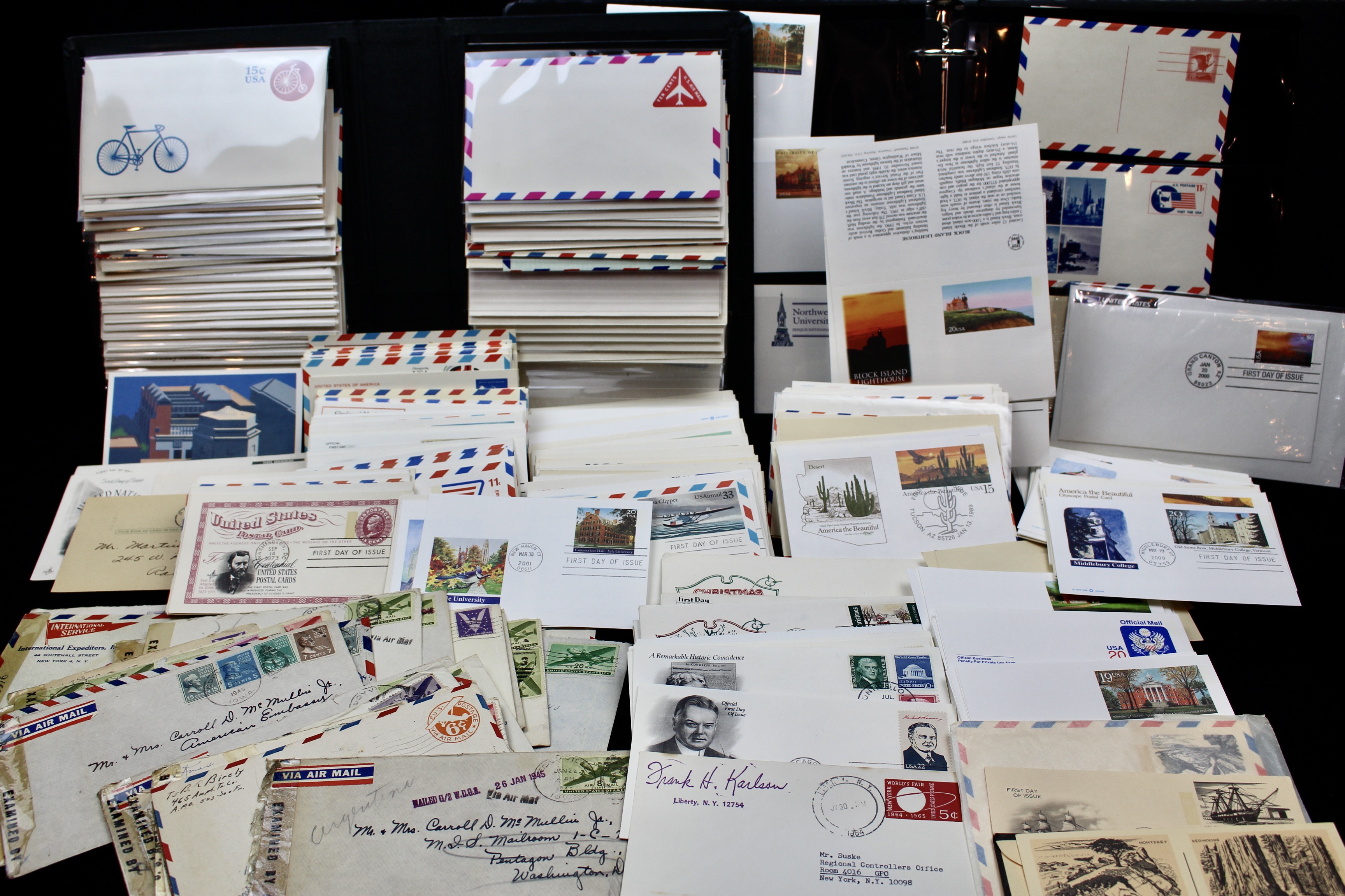 Over 450 Envelopes, Postcards and First Day Postcards