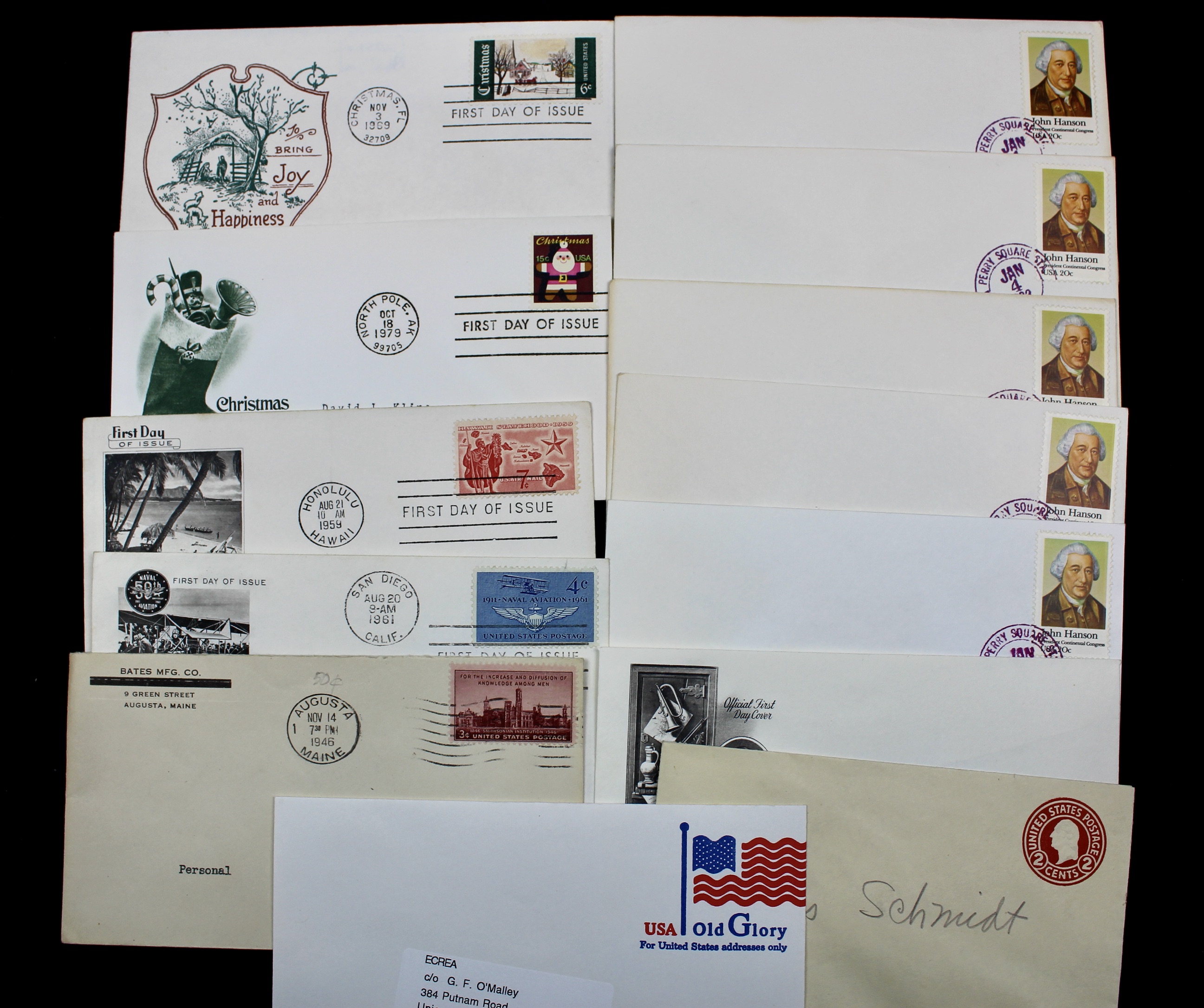 Over 450 Envelopes, Postcards and First Day Postcards