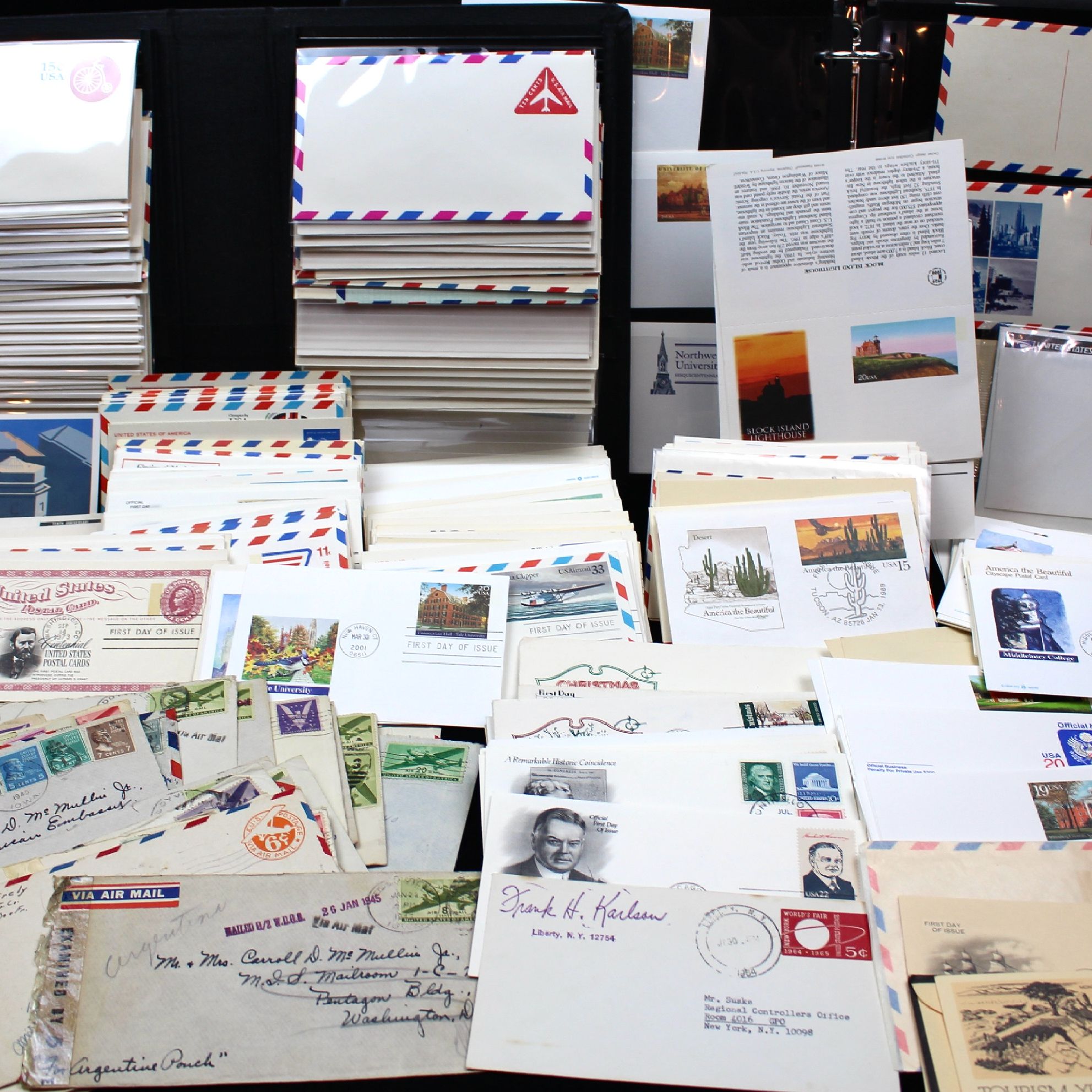 Over 450 Envelopes, Postcards and First Day Postcards