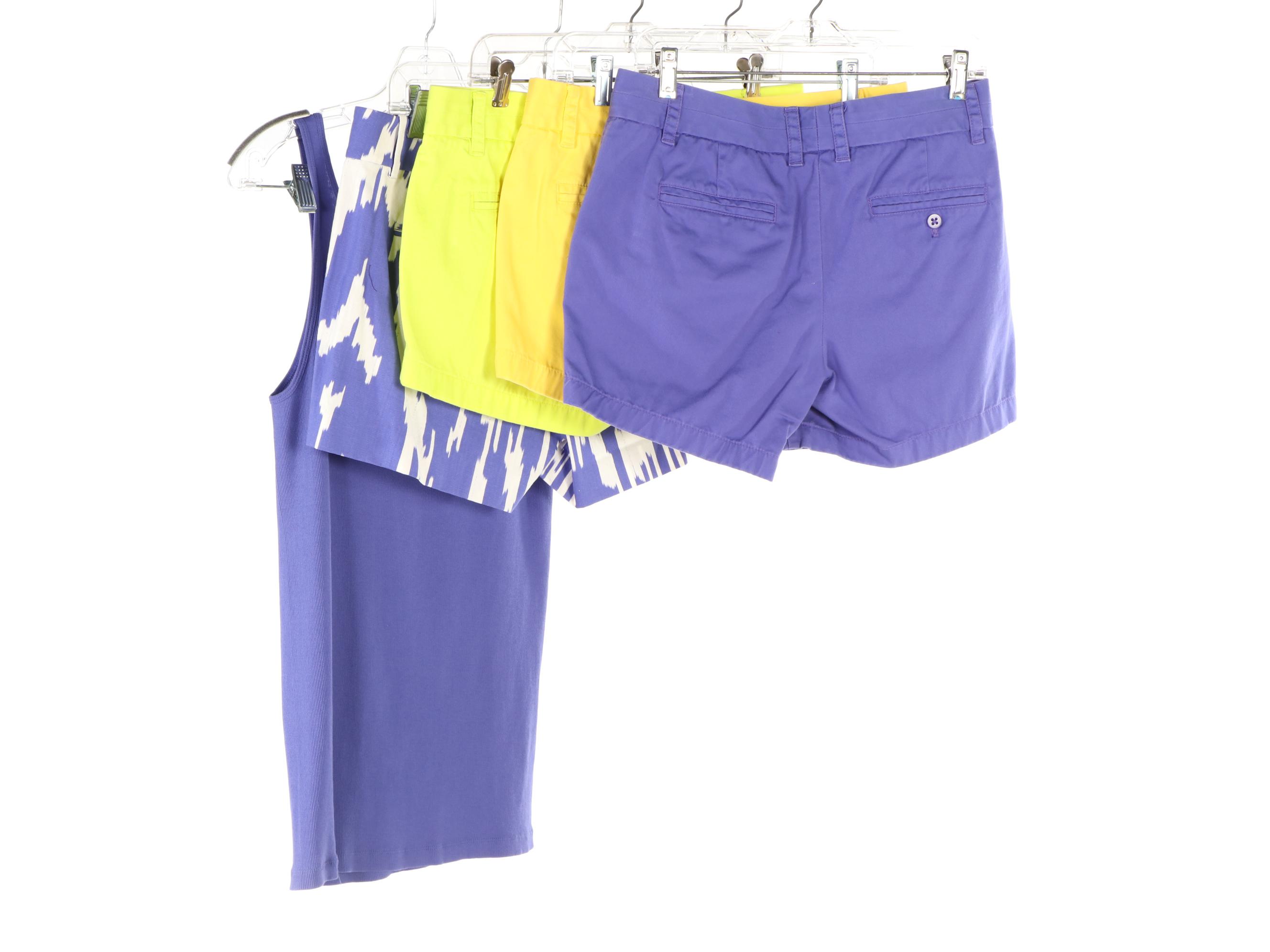 J. Crew Chino Shorts and Ribbed Tank Top