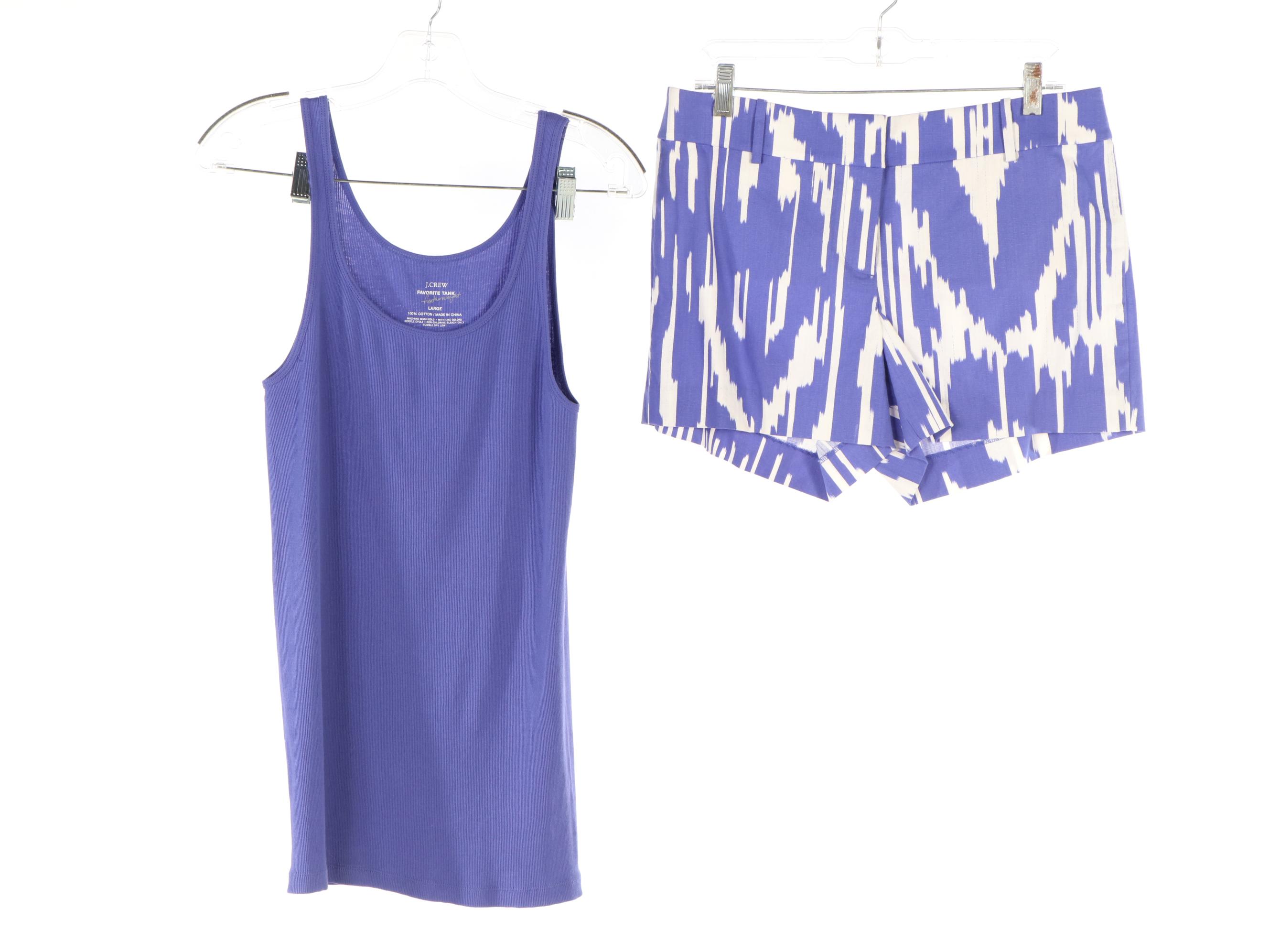 J. Crew Chino Shorts and Ribbed Tank Top