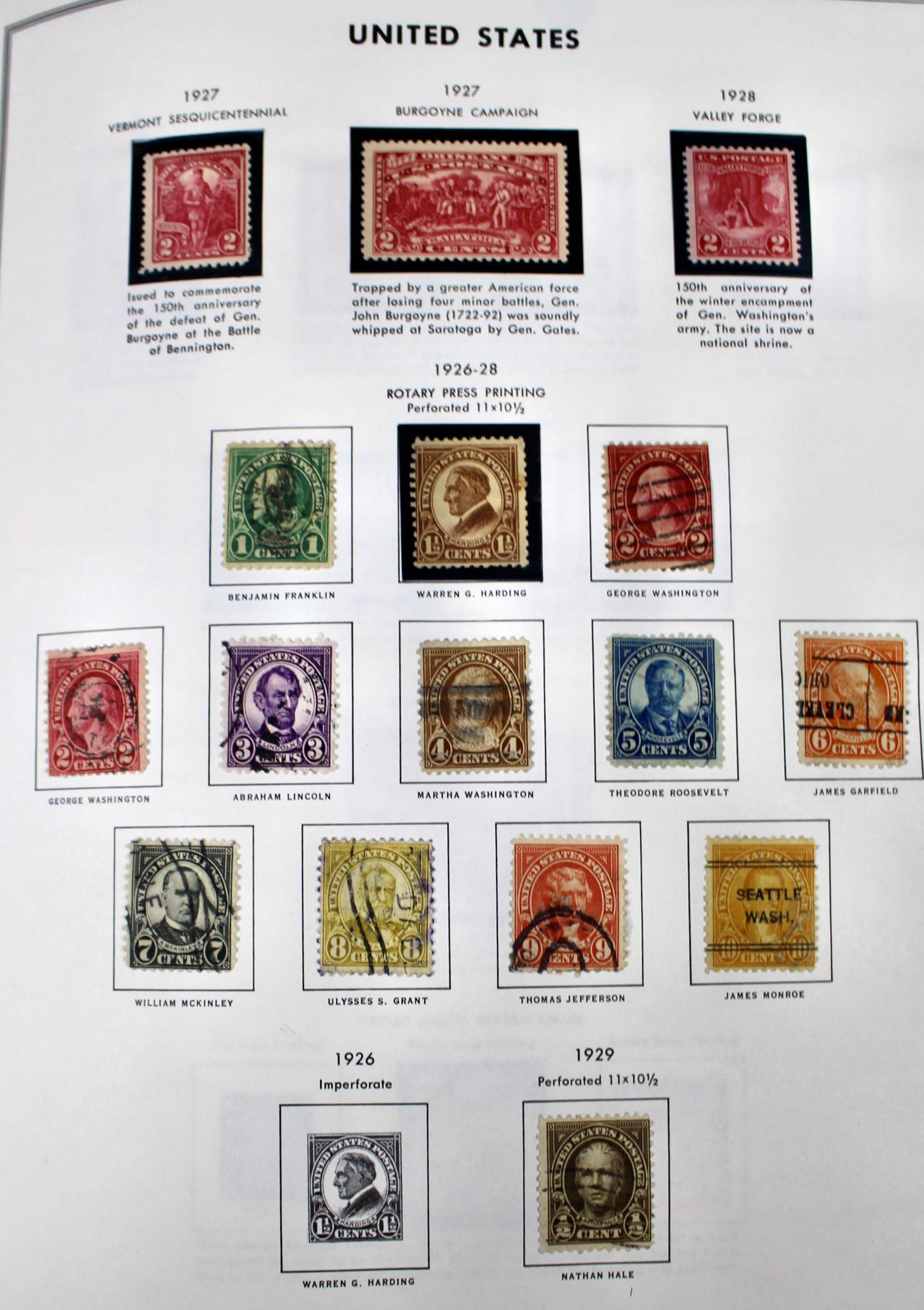 United States Liberty Stamp Album